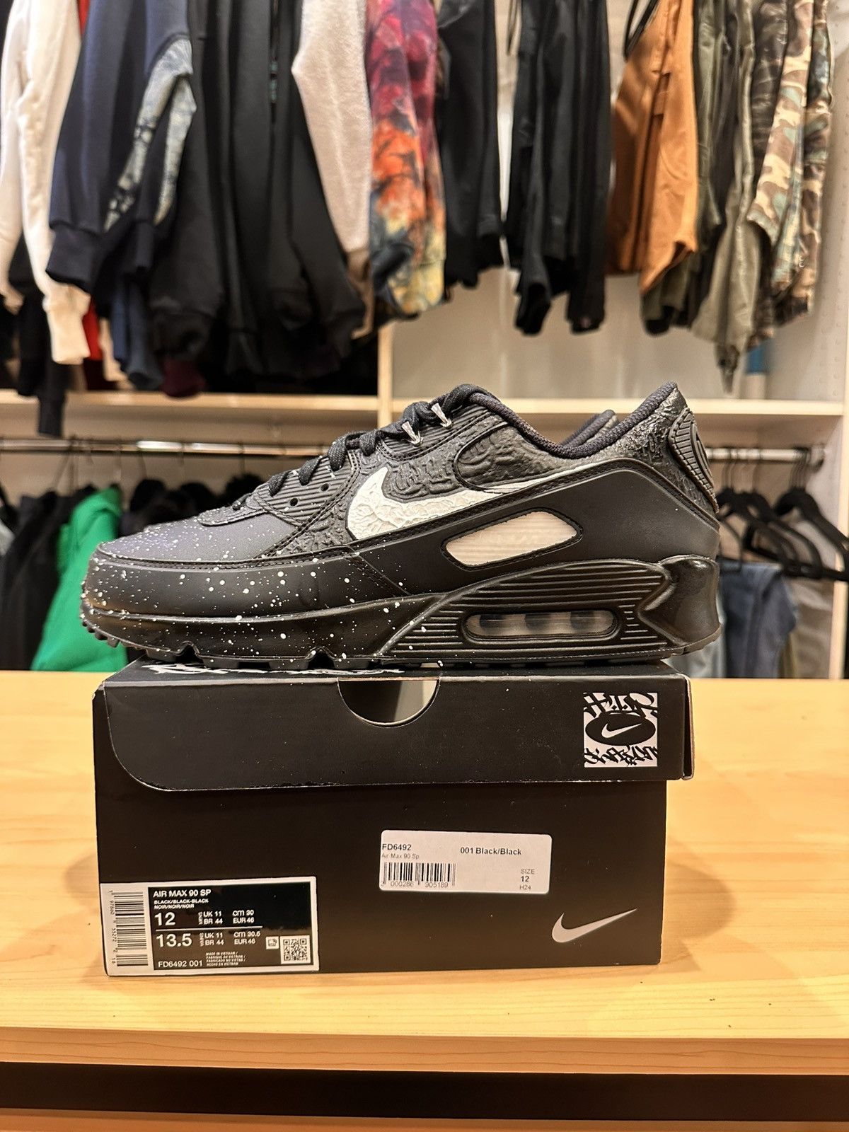 Nike Slawn Nika Air Max 90 Size US 12 / EU 45 - 4 Thumbnail