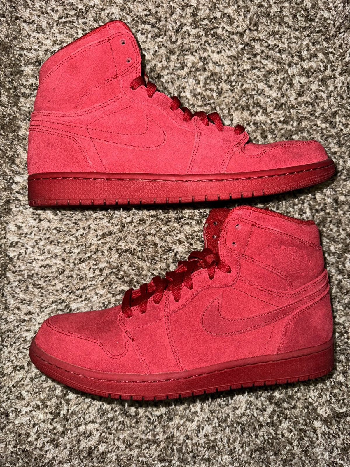 Jordan Brand Jordan 1 Retro Red Suede Size US 10 / EU 43 - 8 Thumbnail
