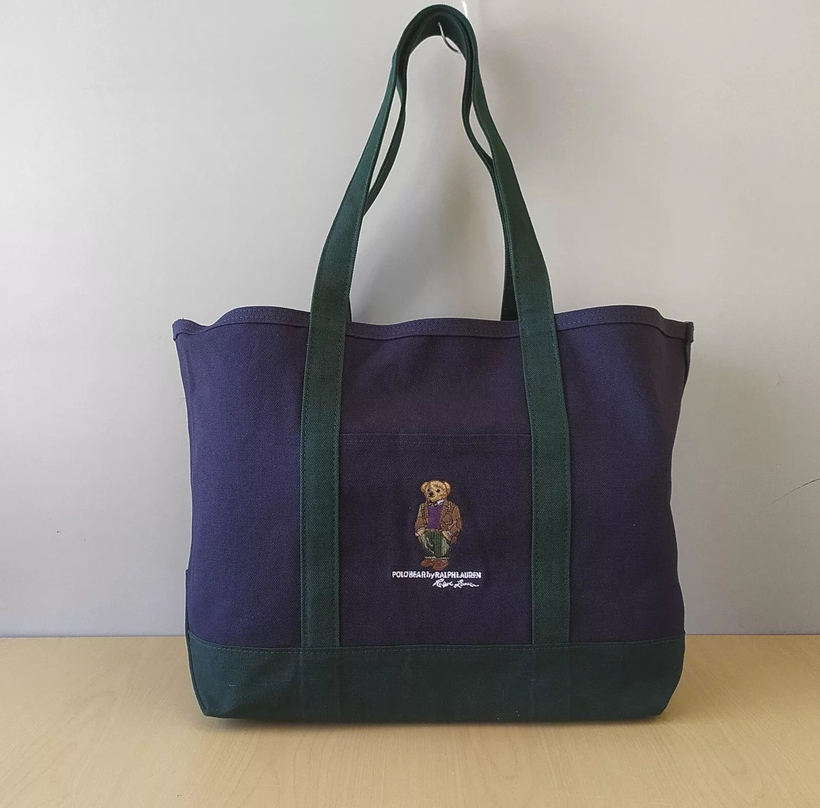 Polo Ralph Lauren Polo Ralph Lauren Polo Bear Canvas Tote Bag IFD 8047 Size ONE SIZE - 1 Thumbnail