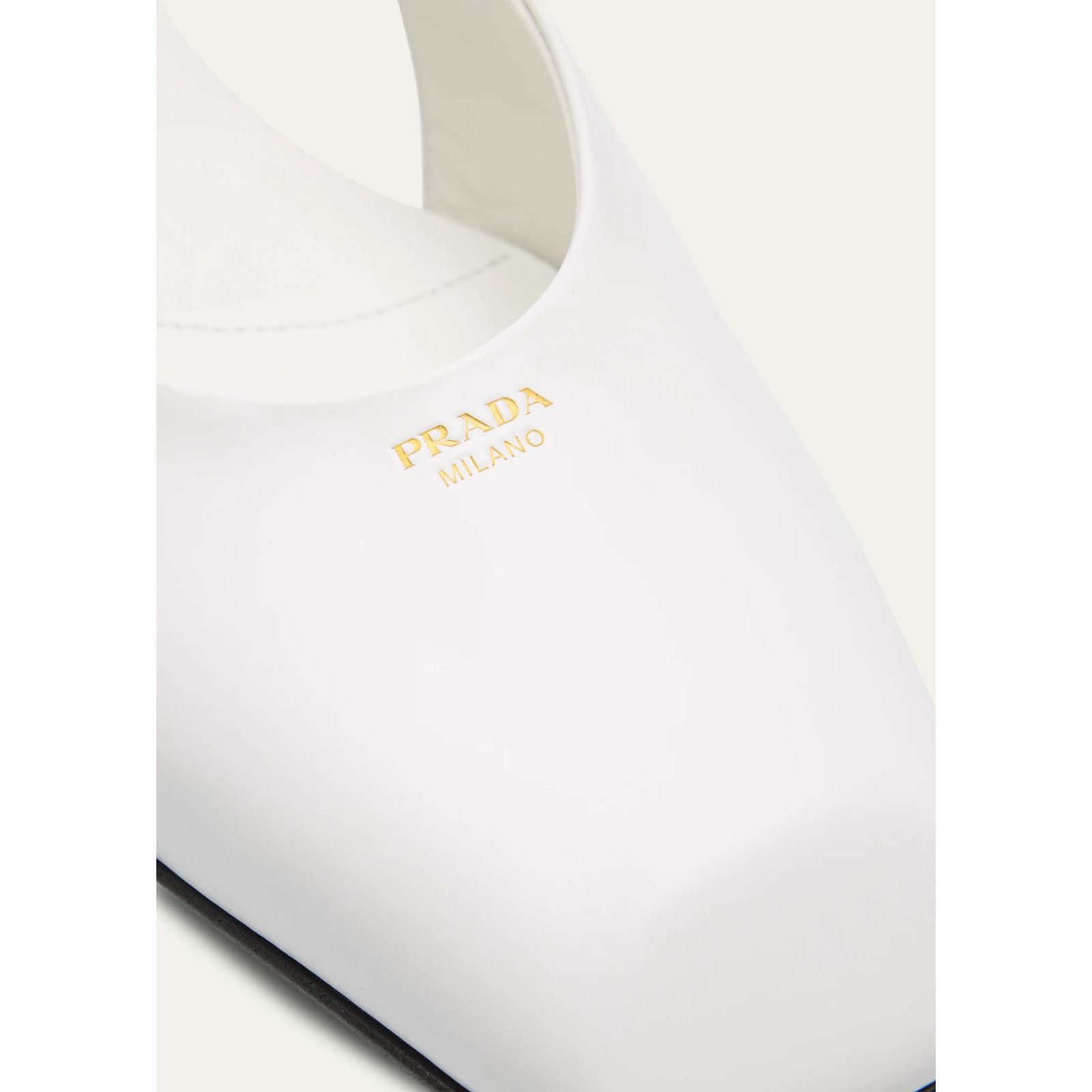 Prada Prada White Square Toe Mary Jane Slingback Flat 37.5 Size US 7.5 / IT 37.5 - 11 Thumbnail