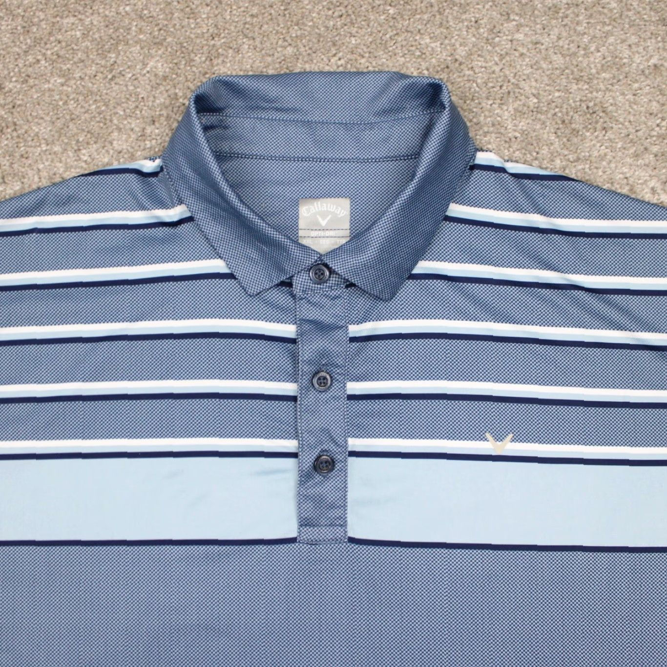 Callaway Callaway Polo Shirt Mens 2XL Blue Opti-Dri Golf Polyester S/S Pullover Stretch Polo Size US XXL / EU 58 / 5 - 5 Thumbnail
