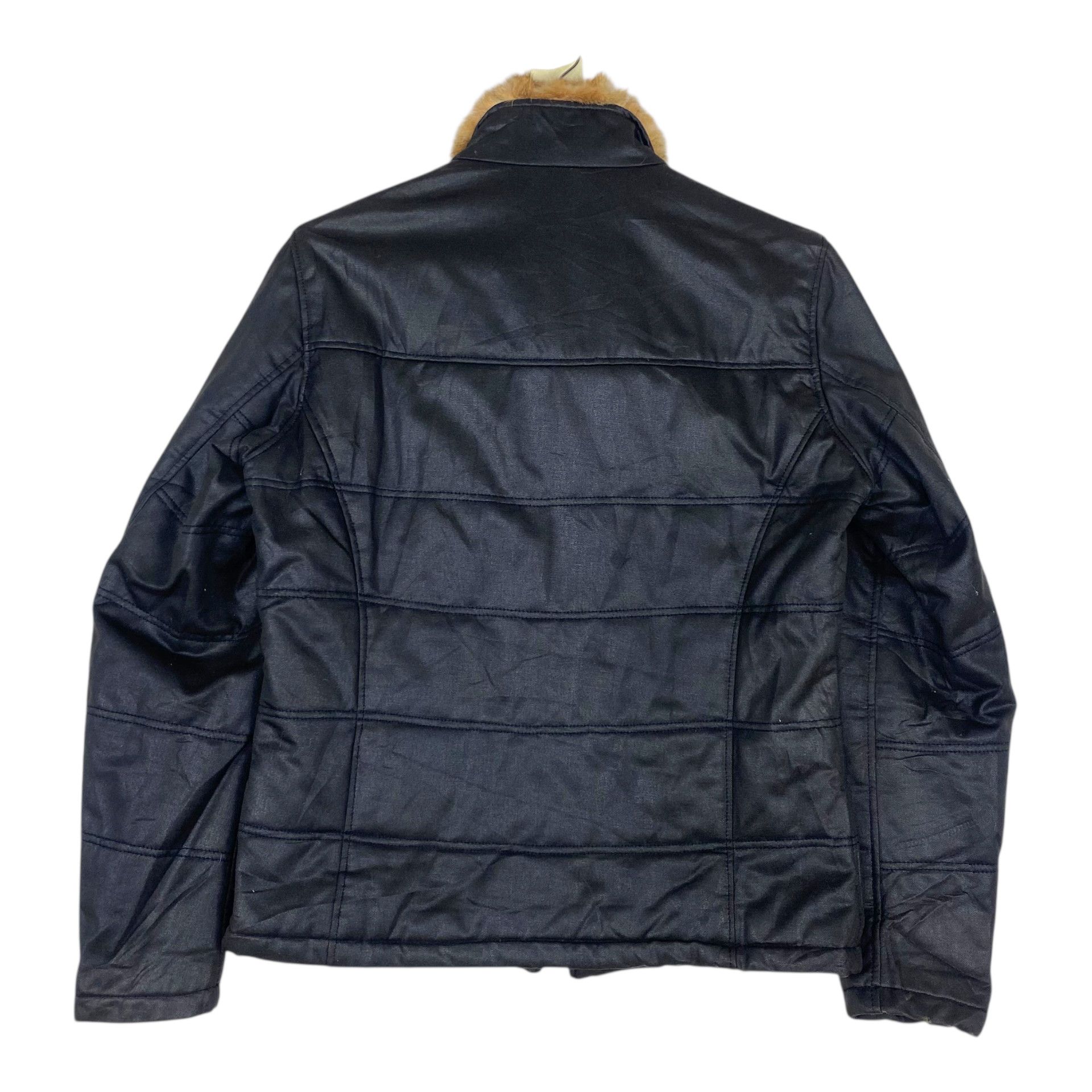 Japanese Brand 💥HALB BIKER JACKET ZIPPER FUR COLLAR Size US M / EU 48-50 / 2 - 7 Thumbnail