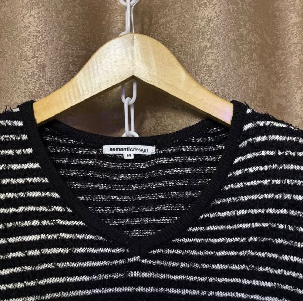 semanticdesign Semantic Design Stripe V neck Knitwear Size US L / EU 52-54 / 3 - 2 Thumbnail