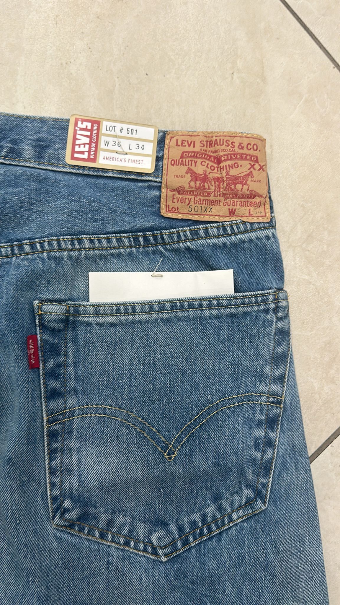 Levi's Vintage Clothing LVC Levi's Vintage Clothing 1955 501XX BigE Selvedge Jeans Size US 36 / EU 52 - 7 Thumbnail