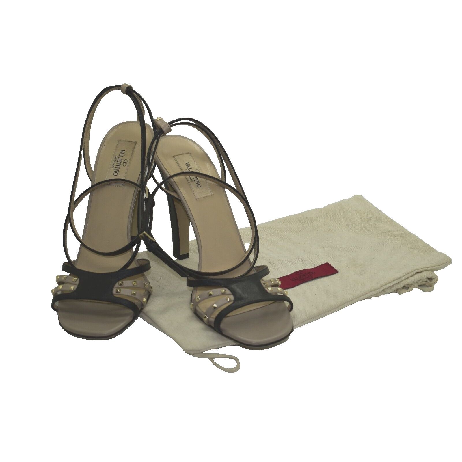 Valentino NEW VALENTINO GARAVANI Rockstud Strappy Heels Sandals Sz 40 Size US 10 / IT 40 - 1 Thumbnail
