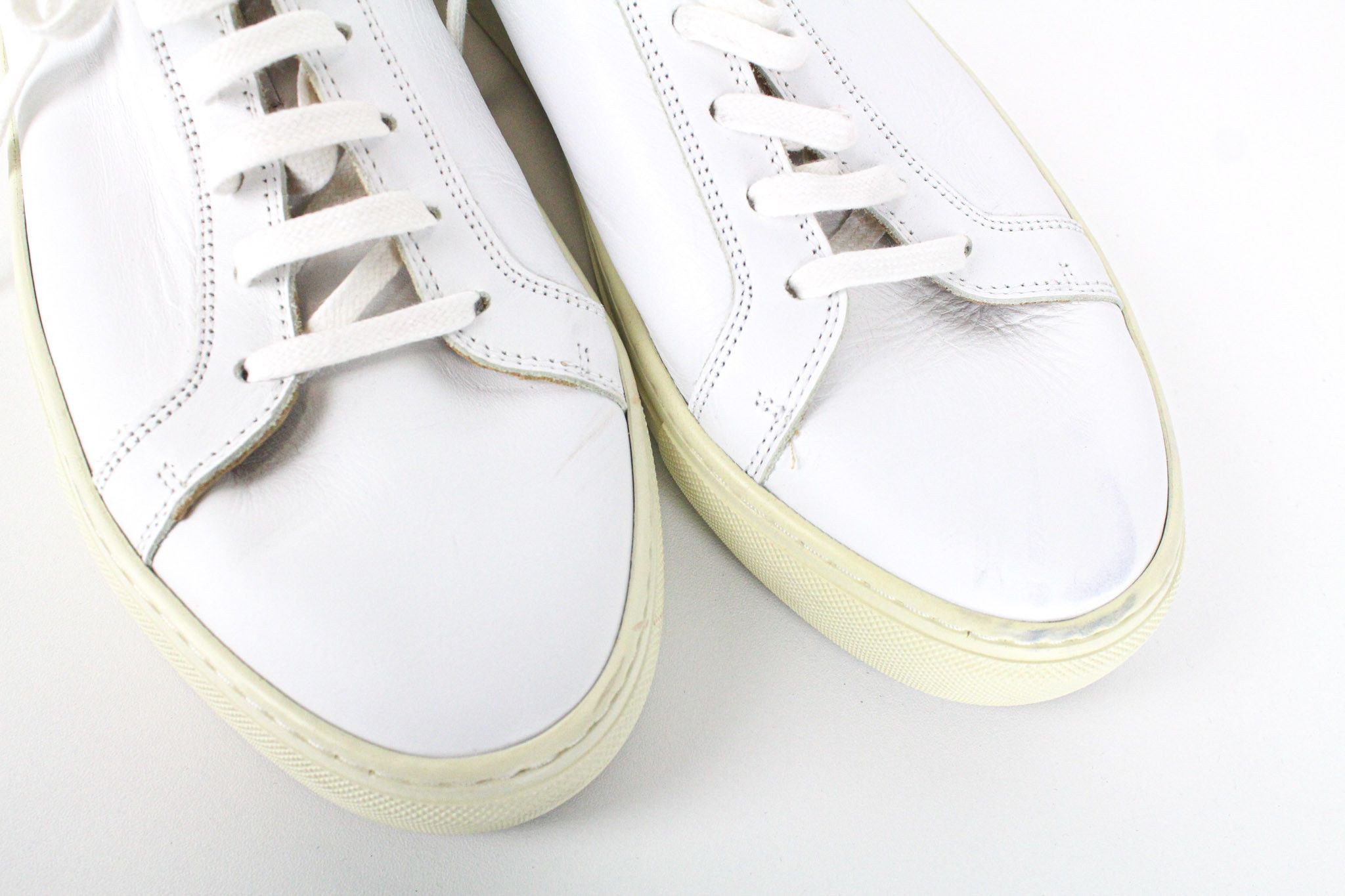 Suitsupply EU44 White Leather Laced Low-Top 72587 Size US 11 / EU 44 - 9 Thumbnail