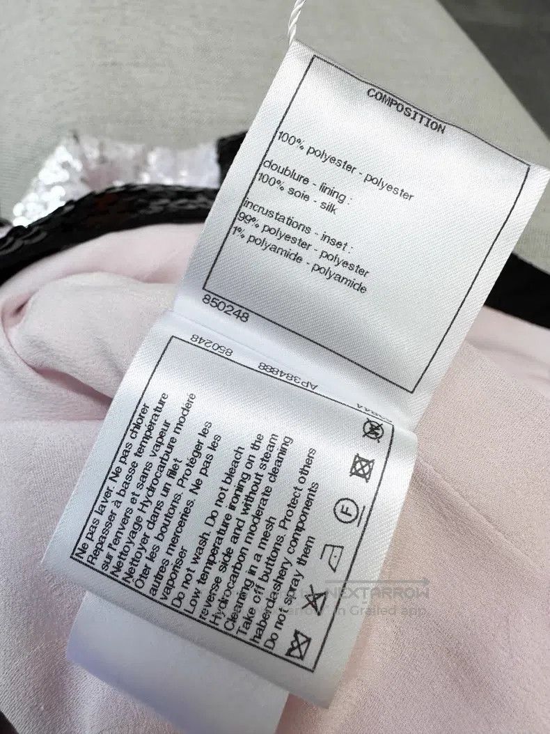 Chanel Chanel Full-body sequin two-pocket black sequin rolled-edg Size XS / US 0-2 / IT 36-38 - 5 Thumbnail