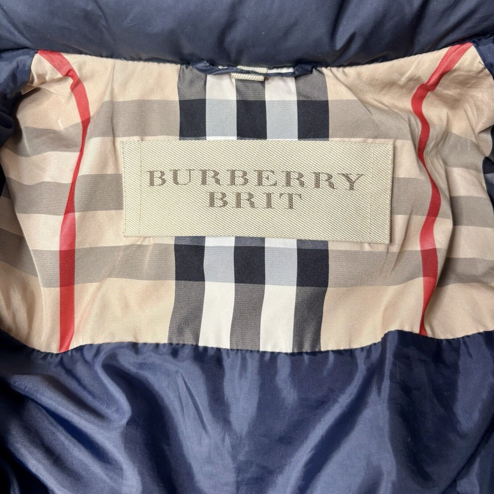Burberry Burberry Brit W's Navy Down Parka Coat XS Size XS / US 0-2 / IT 36-38 - 16 Thumbnail