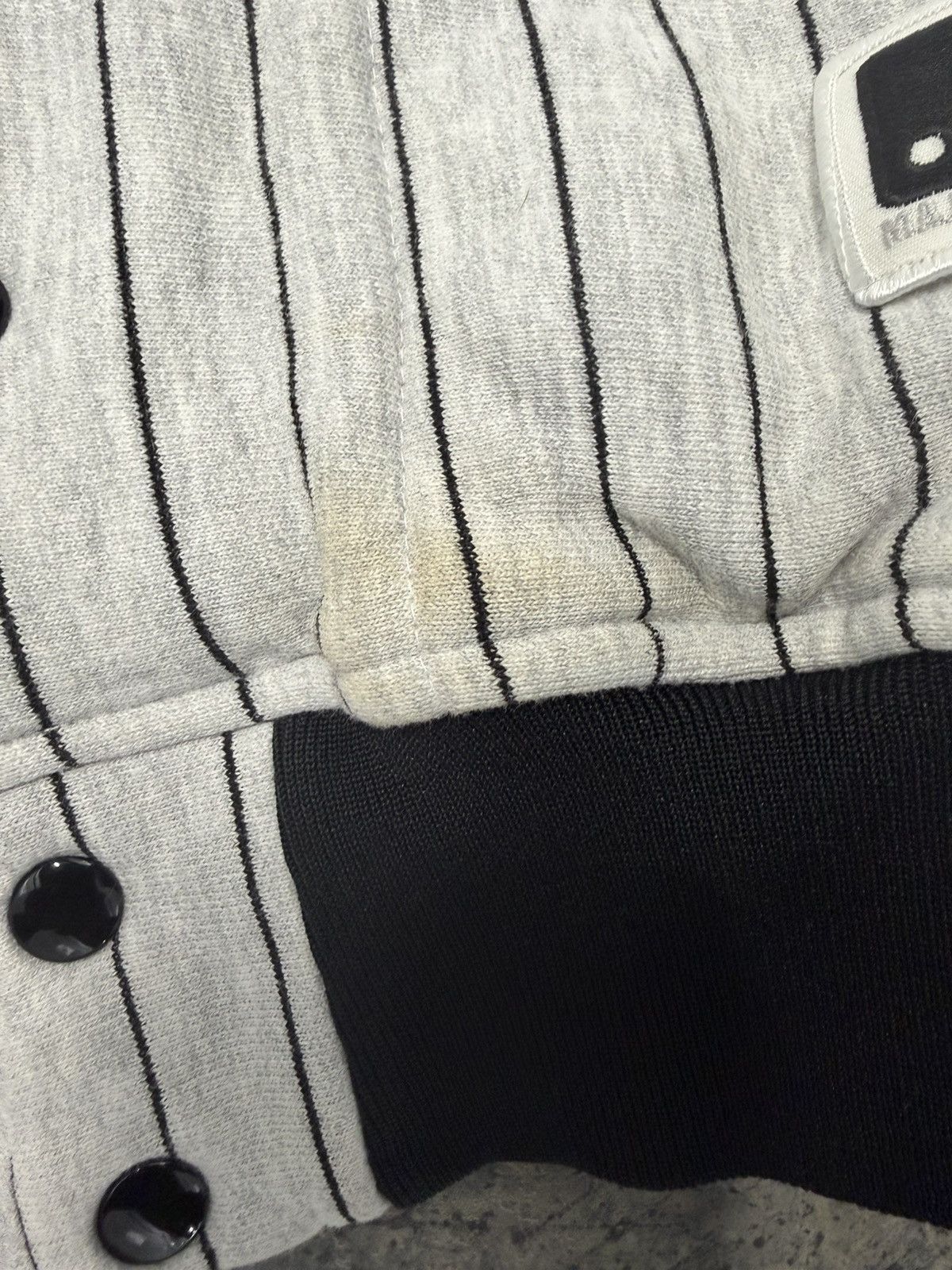 MLB Vintage Jordan Chicago White Sox Pinstripe Bomber Jacket SzM Size US M / EU 48-50 / 2 - 9 Thumbnail