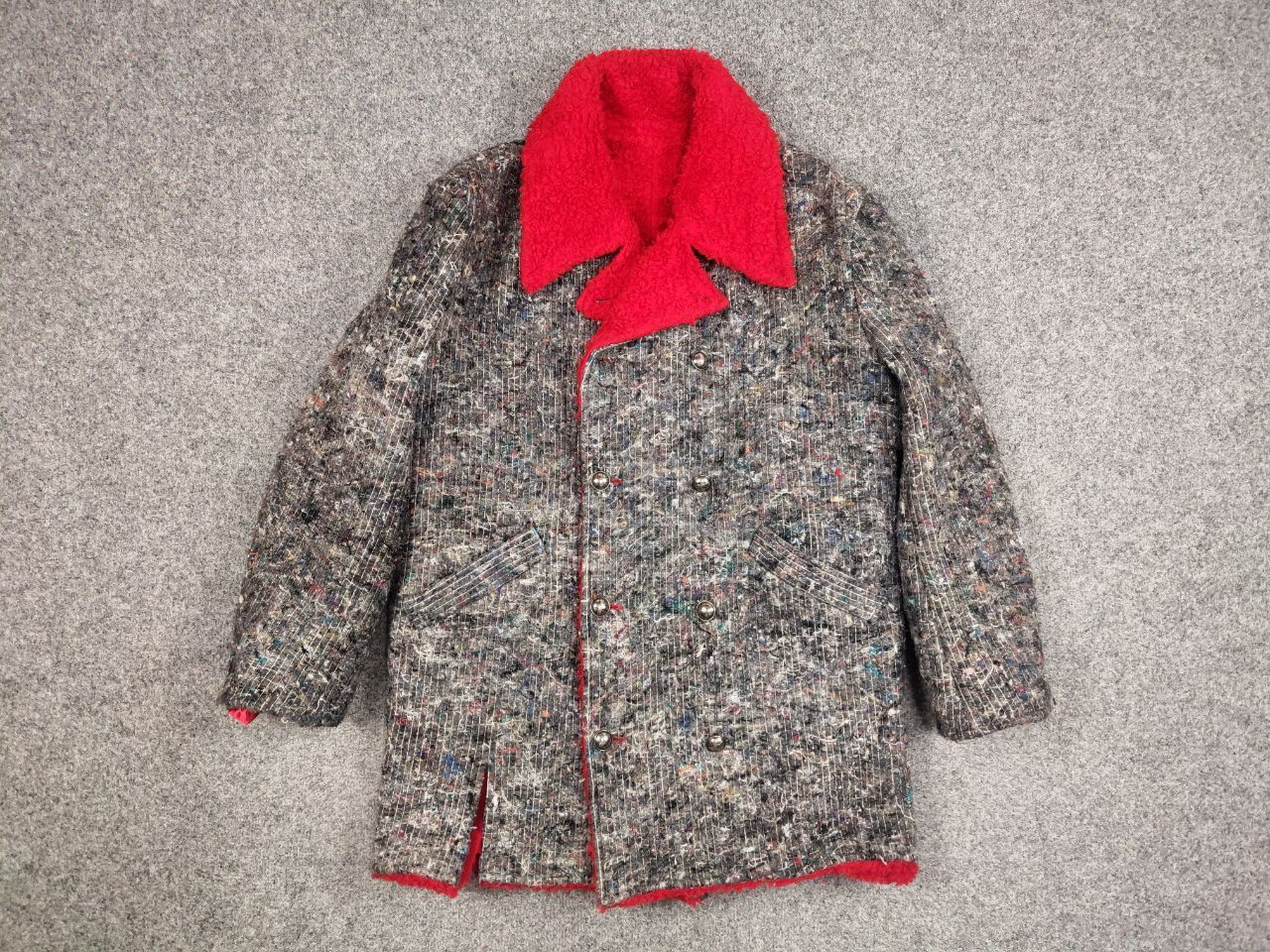 Japanese Brand Ultra rare Vintage 80s Jean Fixo Packing Felt Peacoat Jacket Size US L / EU 52-54 / 3 - 12 Thumbnail