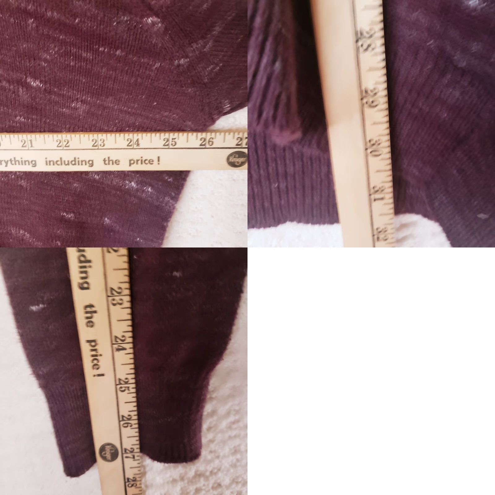 Weatherproof Weatherproof Sweater Pullover Men XL Cowlneck Heather Maroon Button Knit Cotton Casual Winter Fall Spring Summer Hiking Walking Mens Size US XL / EU 56 / 4 - 9 Thumbnail