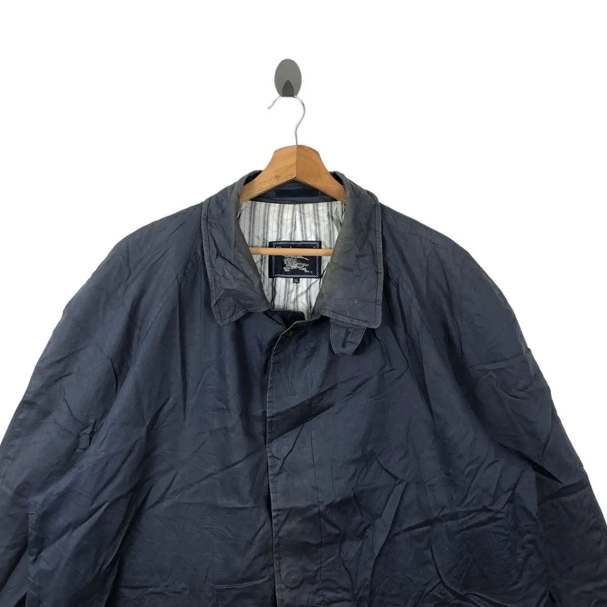Burberry Vtg 90’ BURBERRY LONDON PRORSUM Striped Trench Coat Parka Size US XXL / EU 58 / 5 - 2 Thumbnail