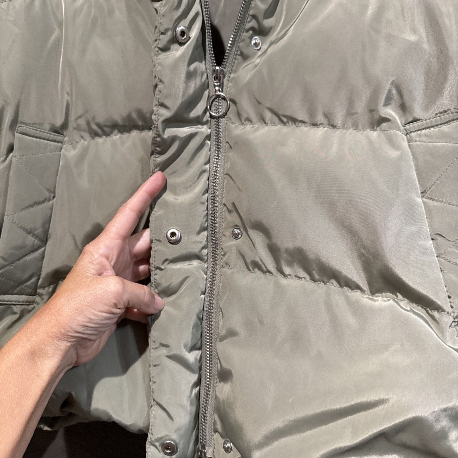 & Other Stories Semir Women’s Puffer Jacket Sz M Gray “Pretty” Logo Size M / US 6-8 / IT 42-44 - 6 Thumbnail