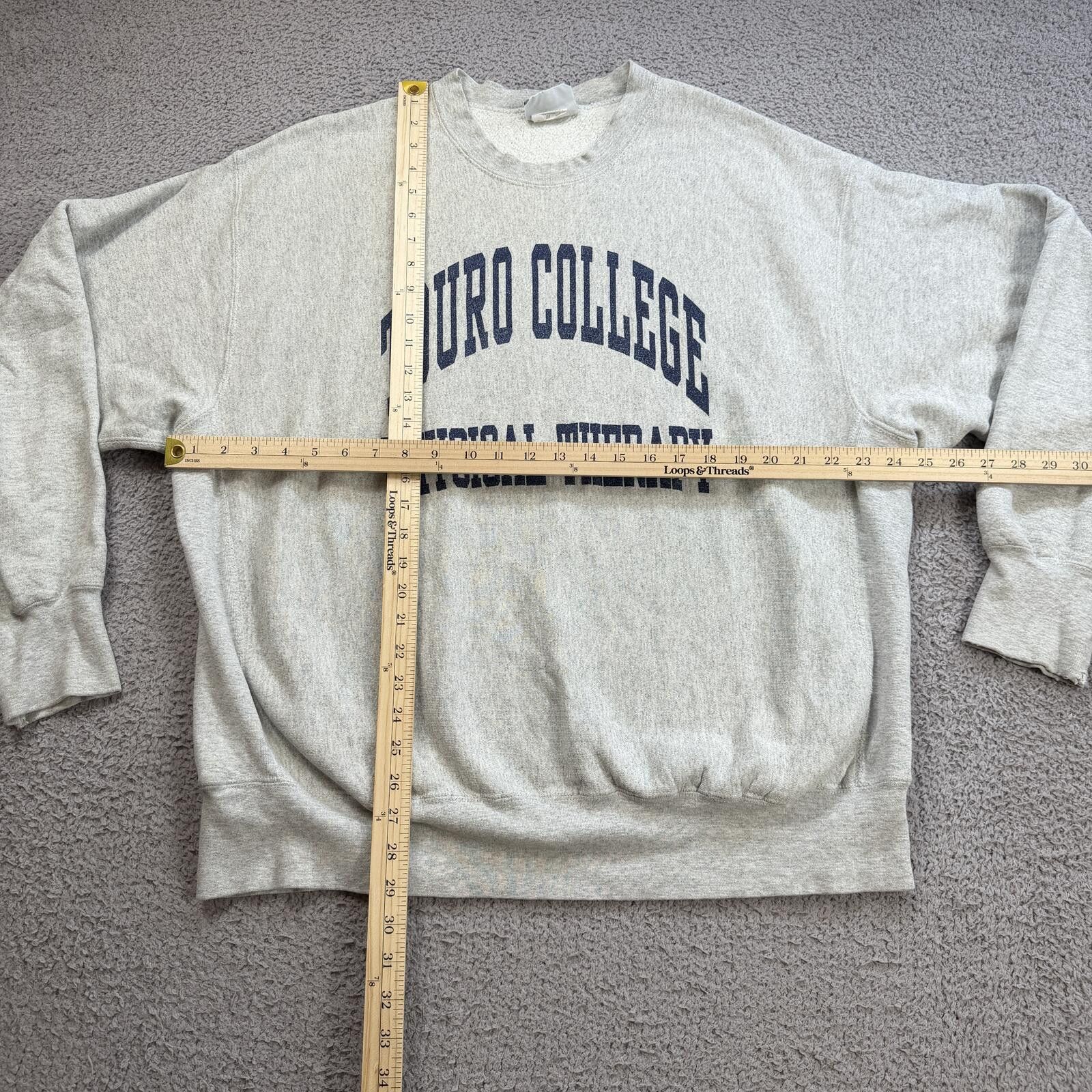 Lee Vintage 90s Touro College Physical Therapy Sweatshirt XXL Size US XXL / EU 58 / 5 - 3 Thumbnail