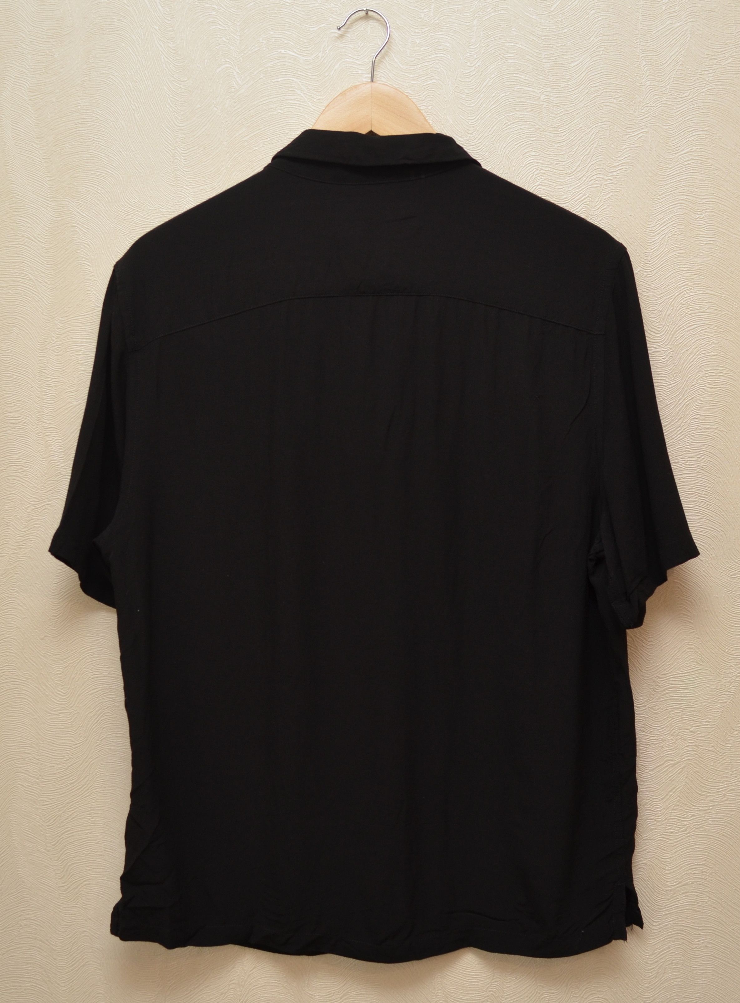 Allsaints × Designer Allsaints Kiowa Black Viscose Shirt Short Sleeve sz XS Size US XS / EU 42 / 0 - 7 Thumbnail