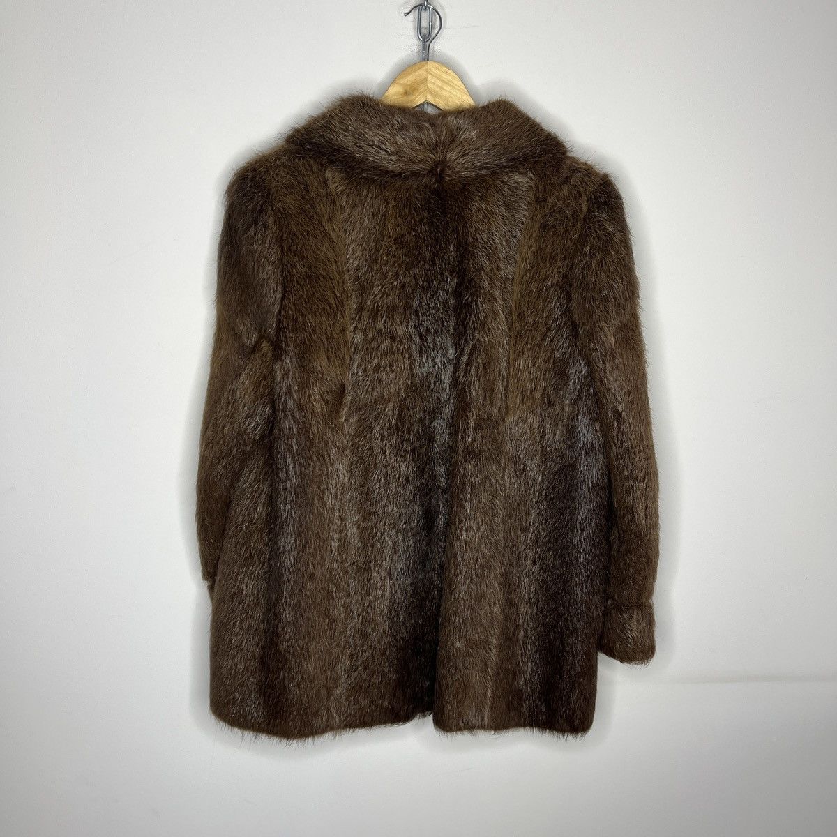 Vintage 90s Vintage Real Rabbit Fur Coat Jacket Heavy Opium Punk Y2K Size M / US 6-8 / IT 42-44 - 6 Thumbnail