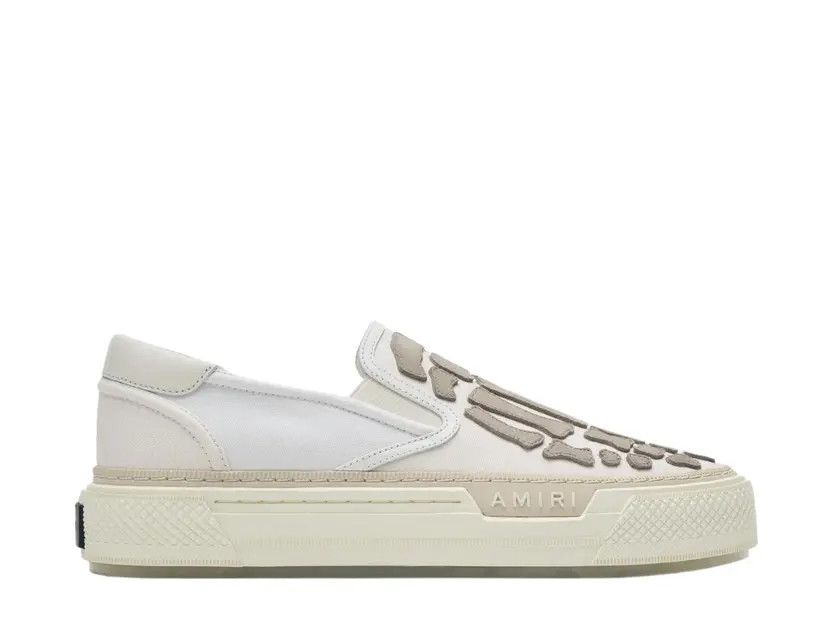Amiri o1mle0426 Skelton Low-Top Sneakers in White Size US 10 / EU 43 - 1 Thumbnail