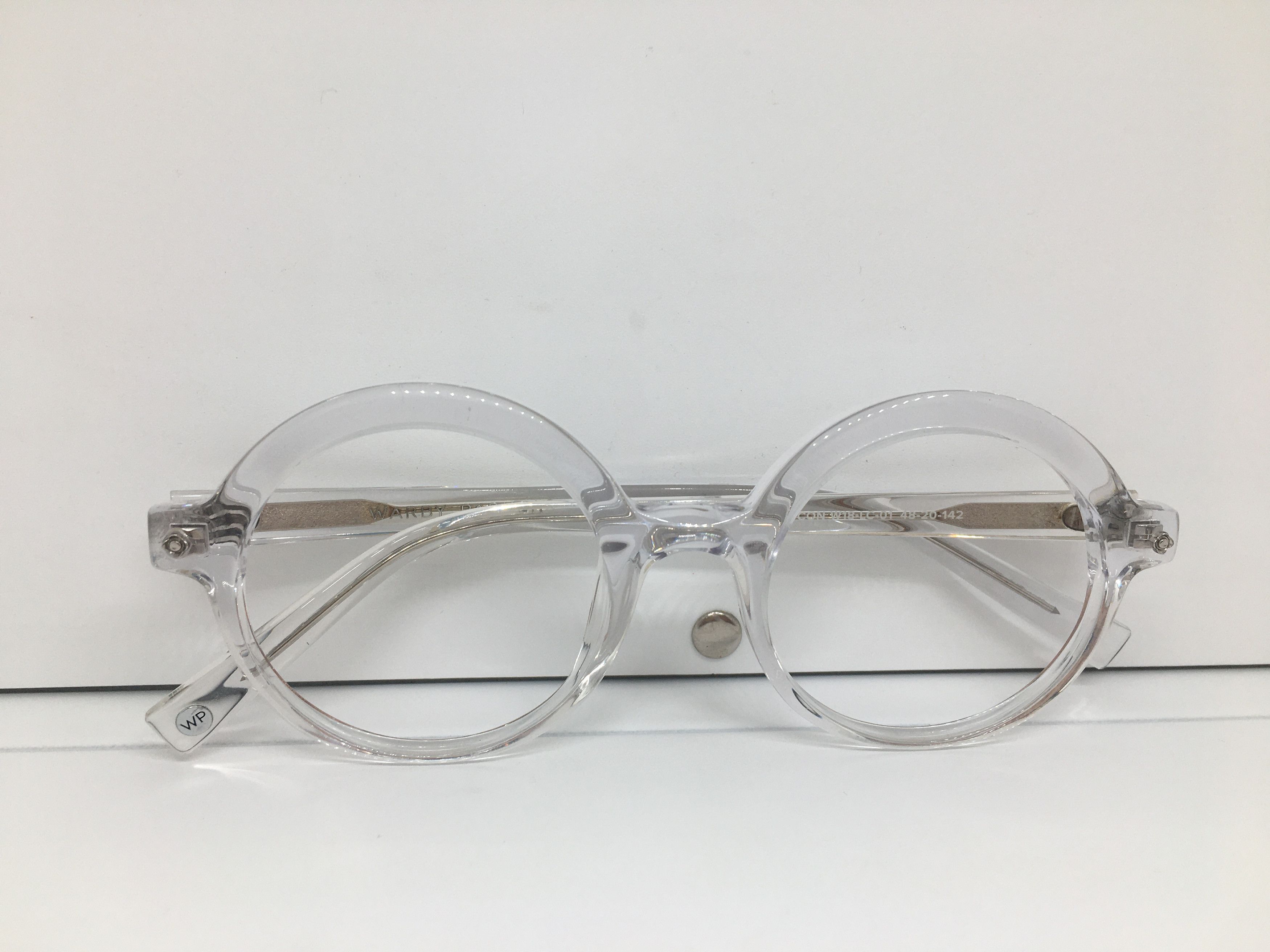 Warby Parker WARBY PARKER Clear Acetate Round Eyeglasses Frame Size ONE SIZE - 8 Thumbnail