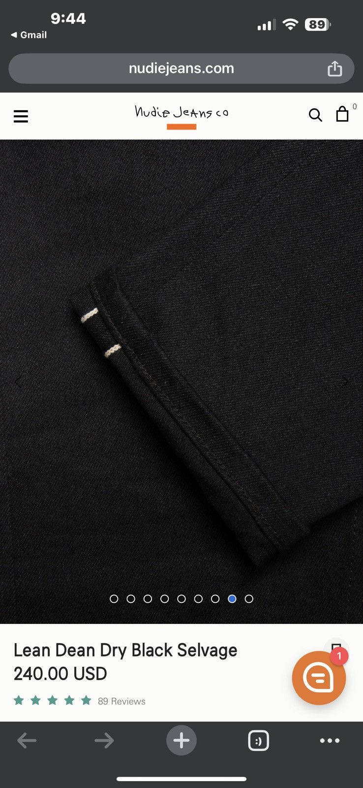 Nudie Jeans nudie lean dean 32/36 Size US 32 / EU 48 - 7 Thumbnail