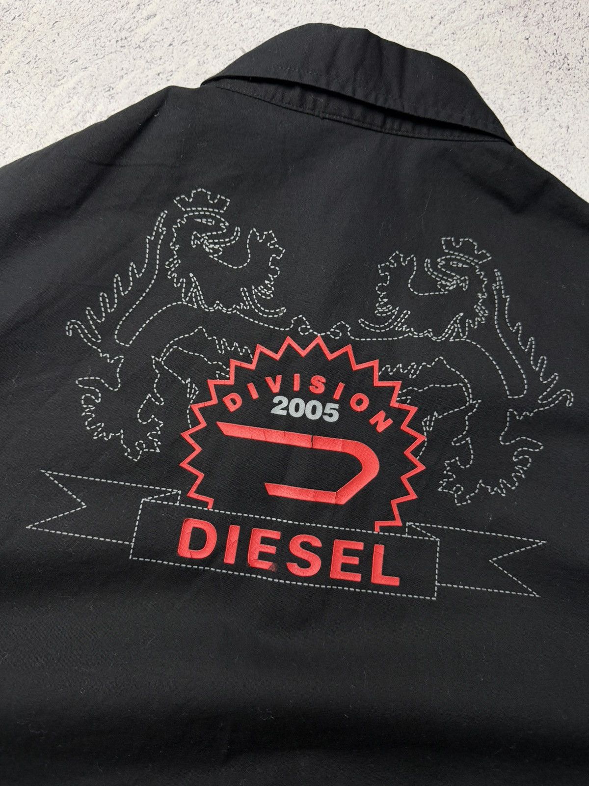 Diesel Vintage Diesel Shirt Big Logo Y2K Division 2005 USA Size US L / EU 52-54 / 3 - 18 Thumbnail
