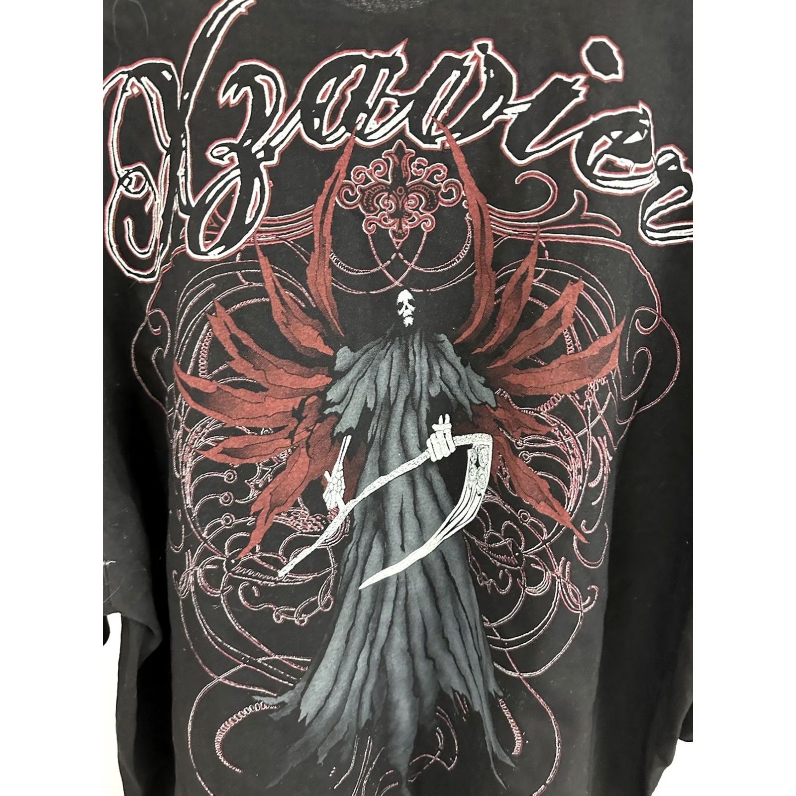 Vintage NWT Pro Style T-Shirt VTG Don't Fear The Reaper Double Sided Graphic Darkness Evil 4XLT Black Mens Tall Shirt Size US XXL / EU 58 / 5 - 5 Thumbnail