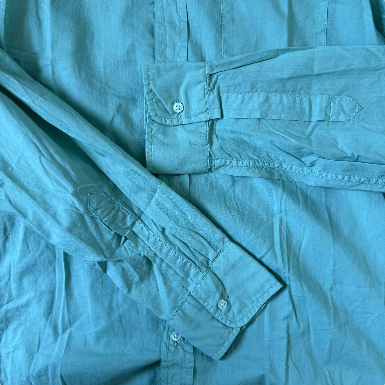 Frank & Eileen Frank & Eileen Luke Classic Button Front Shirt Mint Green Size US S / EU 44-46 / 1 - 5 Thumbnail