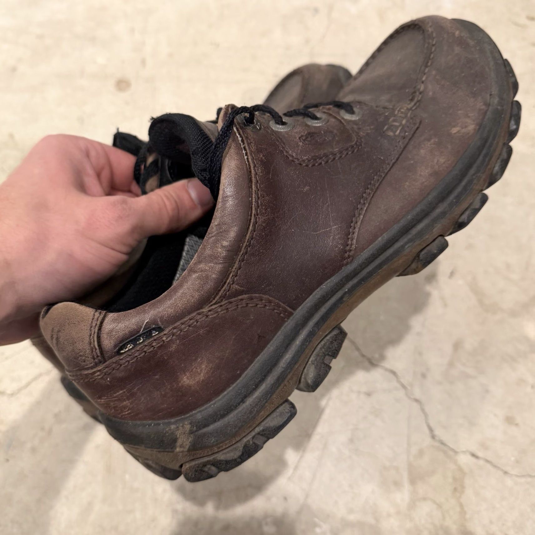 KEEN KEEN Anchor Park Shoes Mens 9 Low Top Casual Hiking Brown Leather Gorpcore Leather Upper Waterproof Loafer Casual Shoe Mens Brown Anchor Park Shoes Size US M / EU 48-50 / 2 - 5 Thumbnail