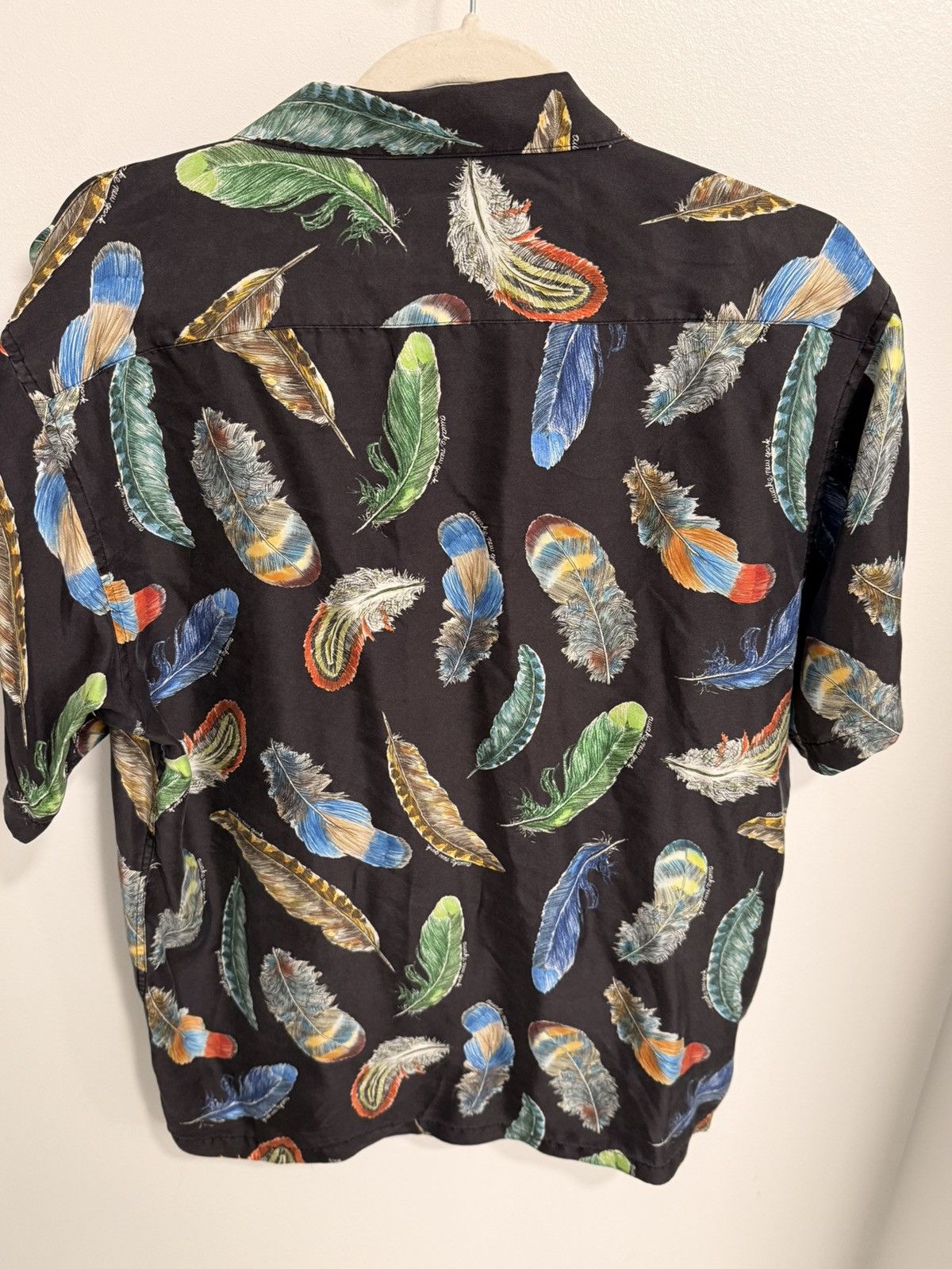 Awake NY Awake NY Feathers Silk Camp Collar Shirt Black L Size US L / EU 52-54 / 3 - 2 Thumbnail