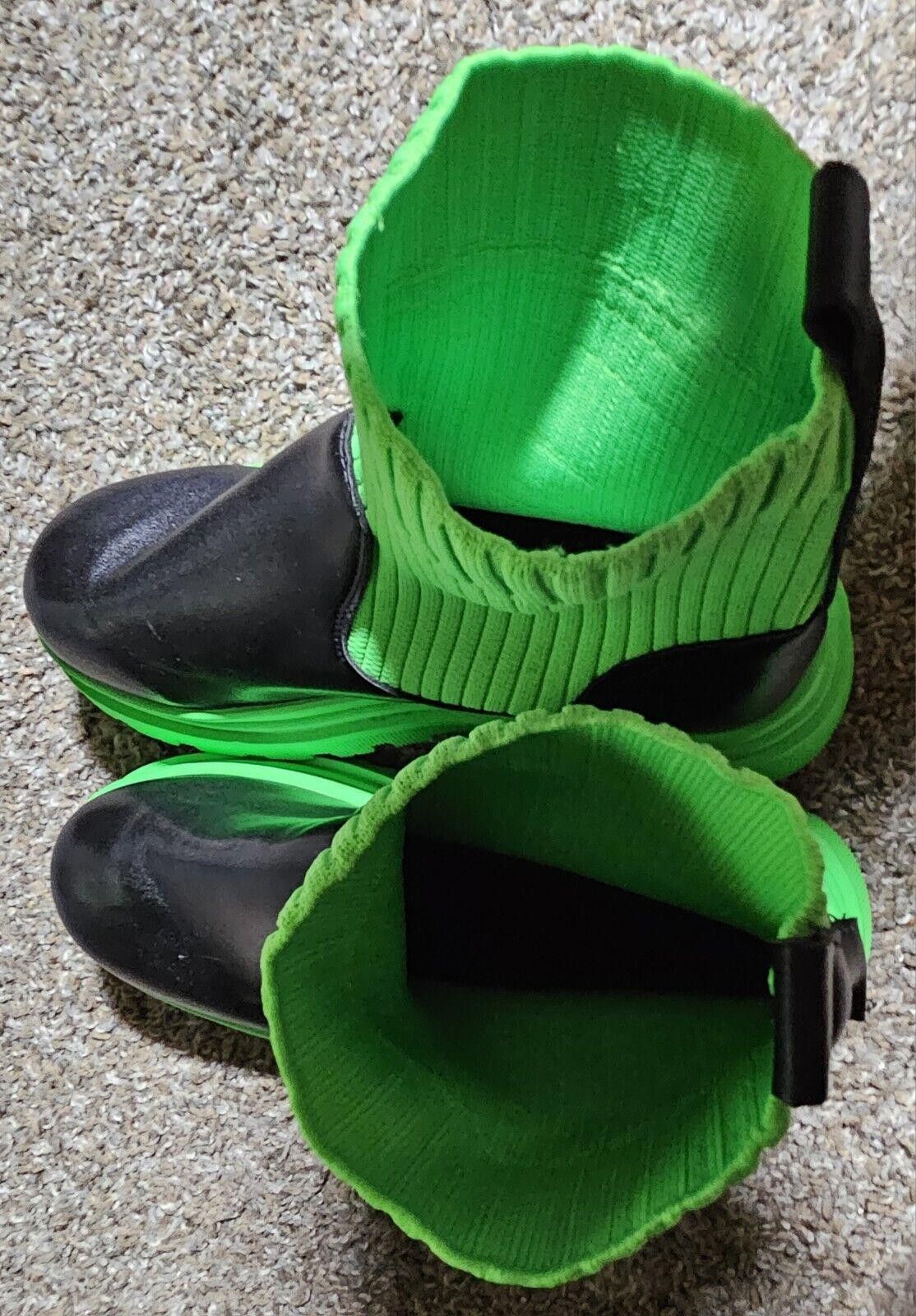 Designer size 40 black Bright green gothic boots Size US 9.5 / IT 39.5 - 5 Thumbnail