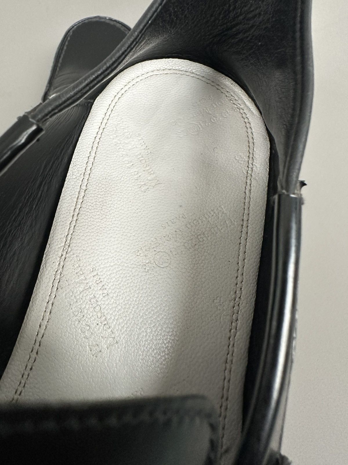 Maison Margiela Maison Margiela - 4 Contrast Stitch Leather Loafers - Black Size US 9 / IT 39 - 11 Thumbnail