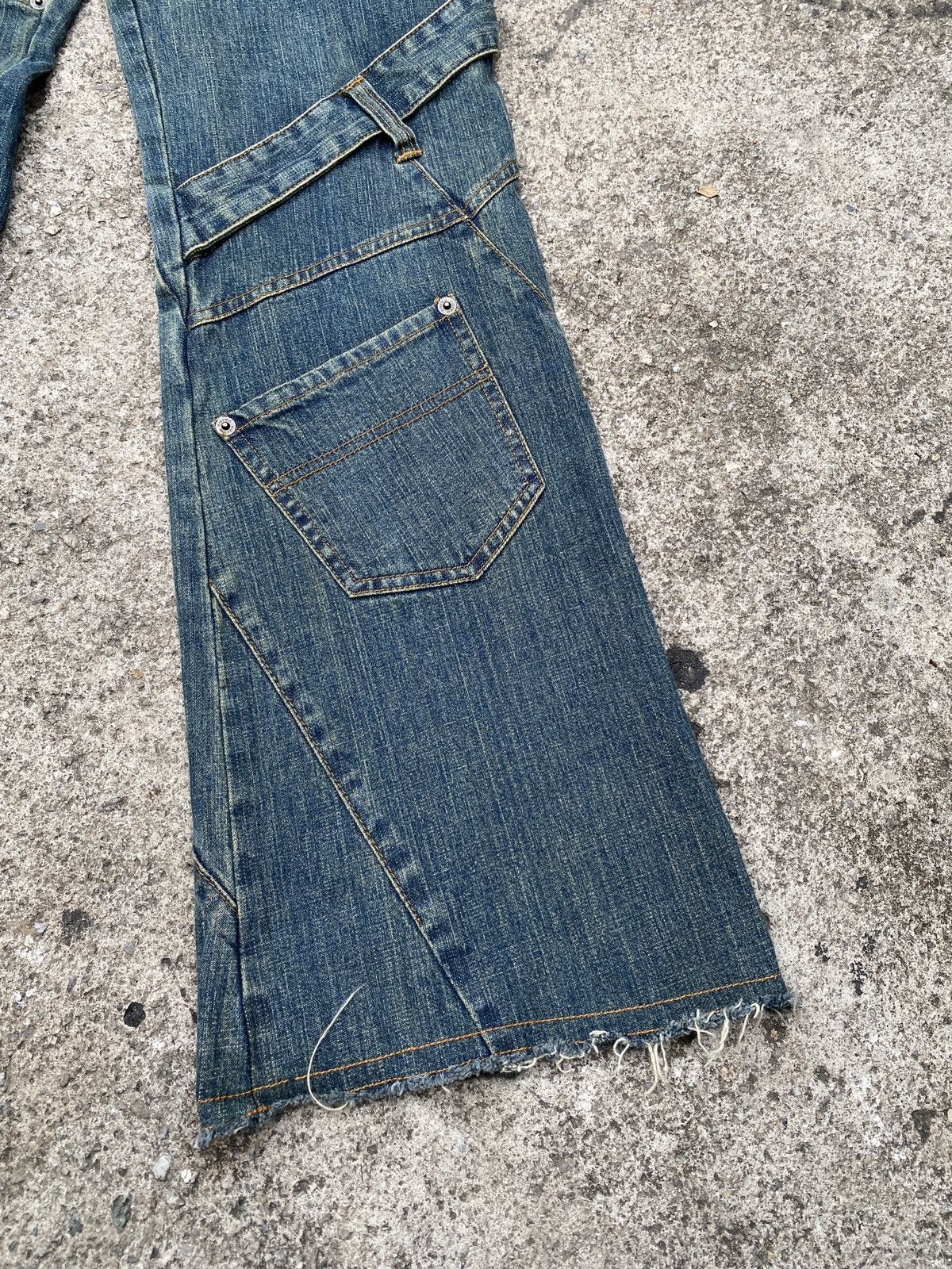 If Six Was Nine × Japanese Brand × Tornado Mart 1990s - Pride International Design Flare Jeans Size US 30 / EU 46 - 9 Thumbnail
