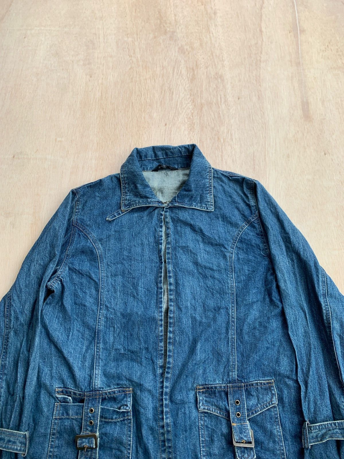 14th Addiction × Japanese Brand Vintage Ramonpole Pocket Denim Jacket Size US L / EU 52-54 / 3 - 4 Thumbnail