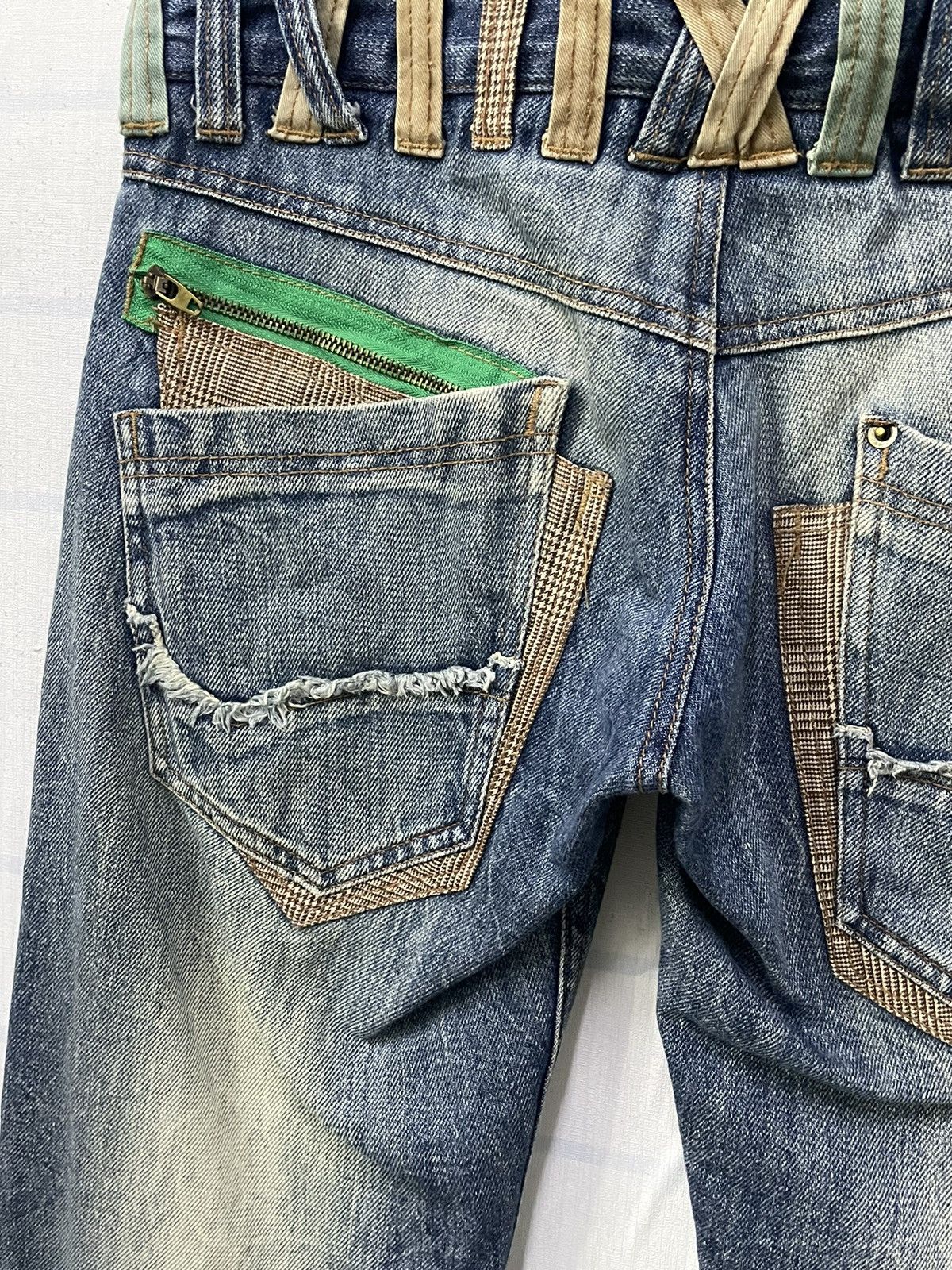 GOSTAR DE FUGA × PPFM × semanticdesign Normanbros japan double waist layered multi pocket jeans Size US 30 / EU 46 - 12 Thumbnail