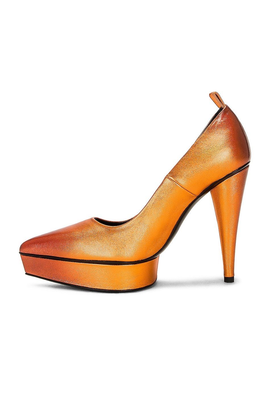 Tom Ford o1loc1c0724 Laminated Cone Heel 120 Pump in Orange Size US 11 / IT 41 - 5 Thumbnail