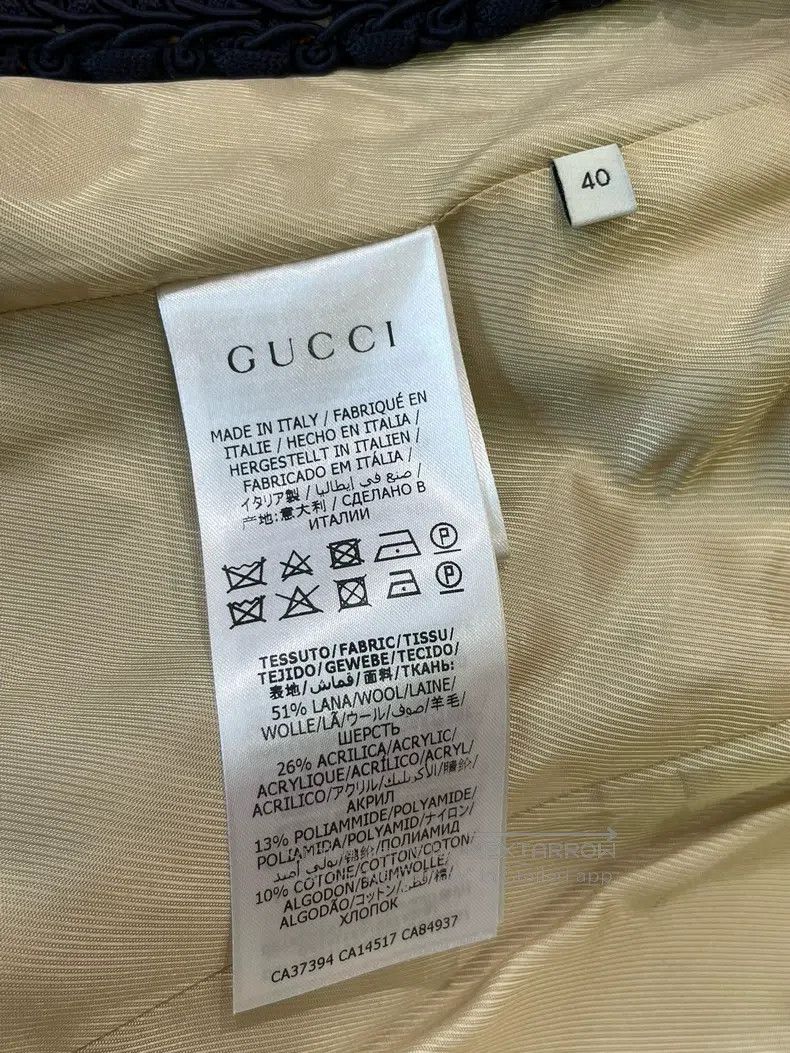 Gucci Gucci Classic old-fashioned full-print tweed coat Size S / US 4 / IT 40 - 8 Thumbnail