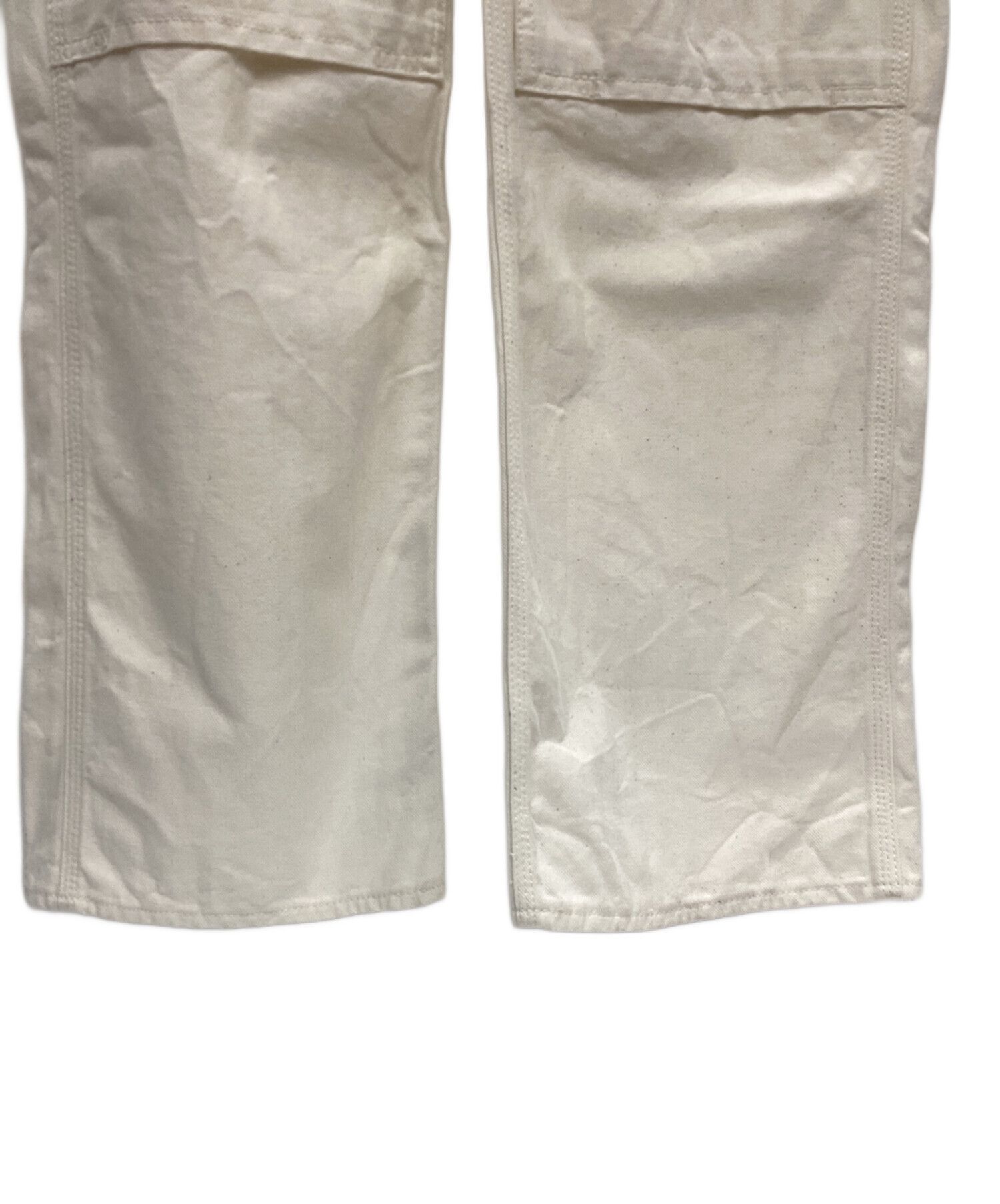 Iron Heart IRON HEART Plain Overalls White Cotton W30 Size US 34 / EU 50 - 7 Thumbnail