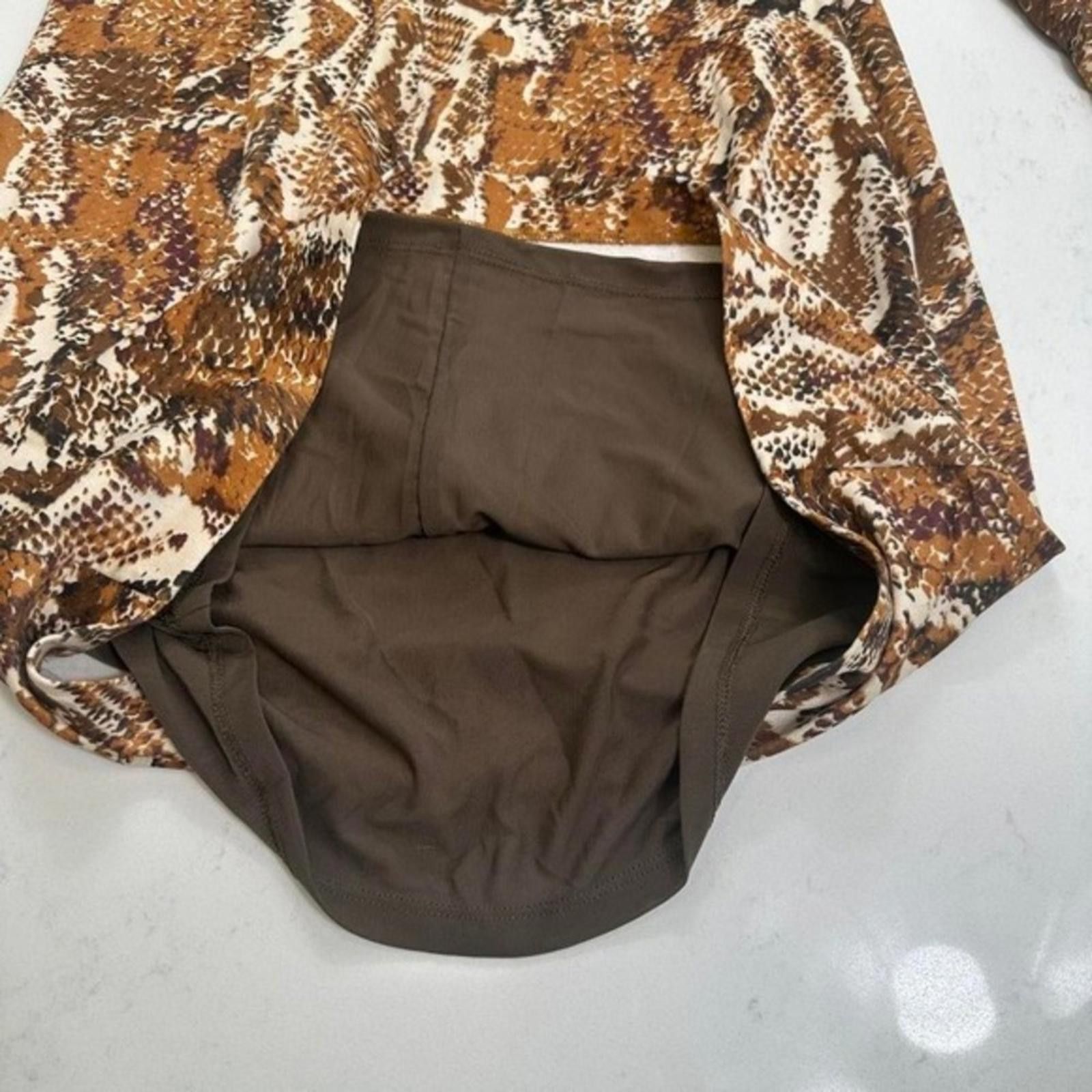 Georges Marciano NWOT Marciano Dress Women US 6 Hudson Tan Brown Snakeskin Size M / US 6-8 / IT 42-44 - 8 Thumbnail