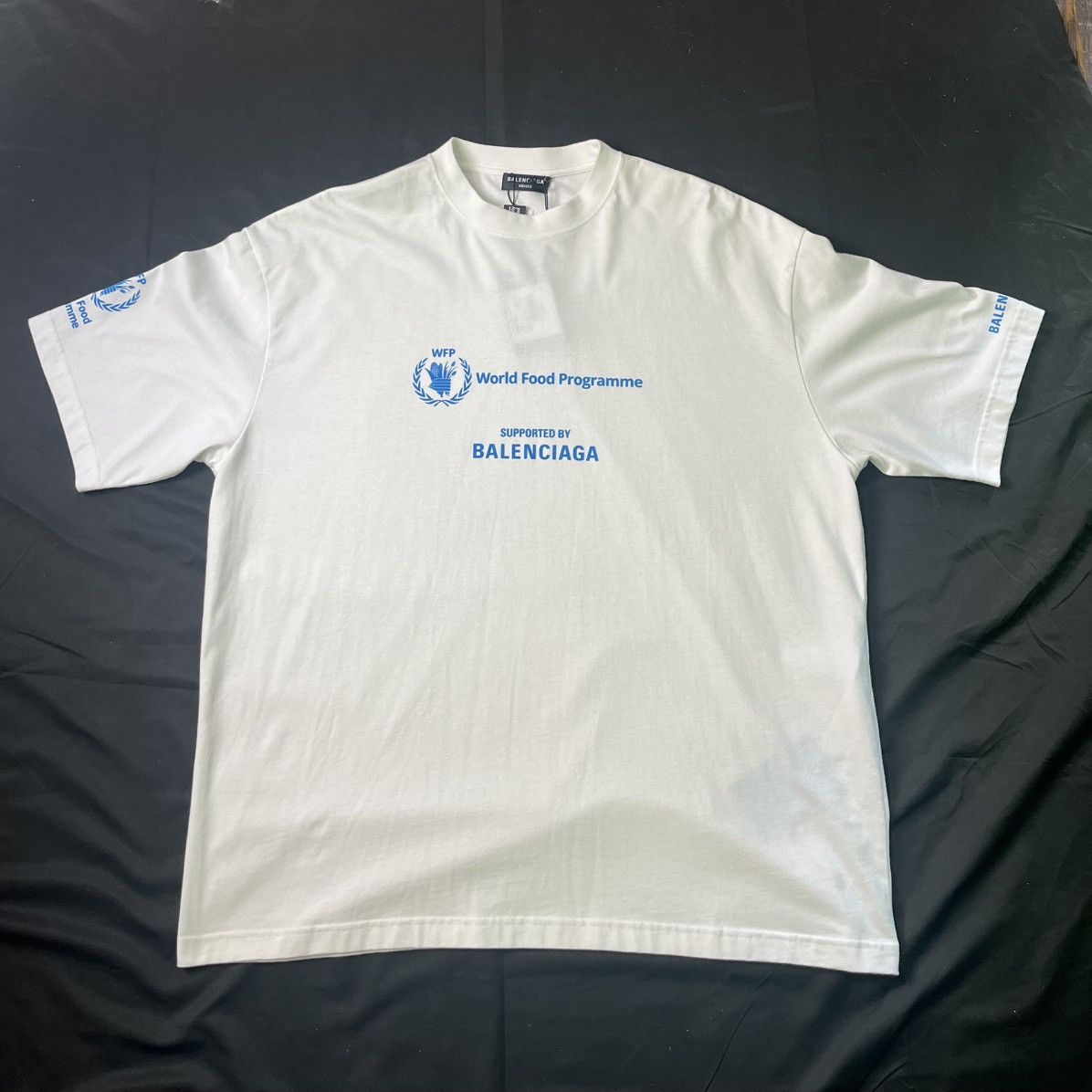 Balenciaga Balenciaga x World Food Programme White T-Shirt Size US XXL / EU 58 / 5 - 1 Thumbnail