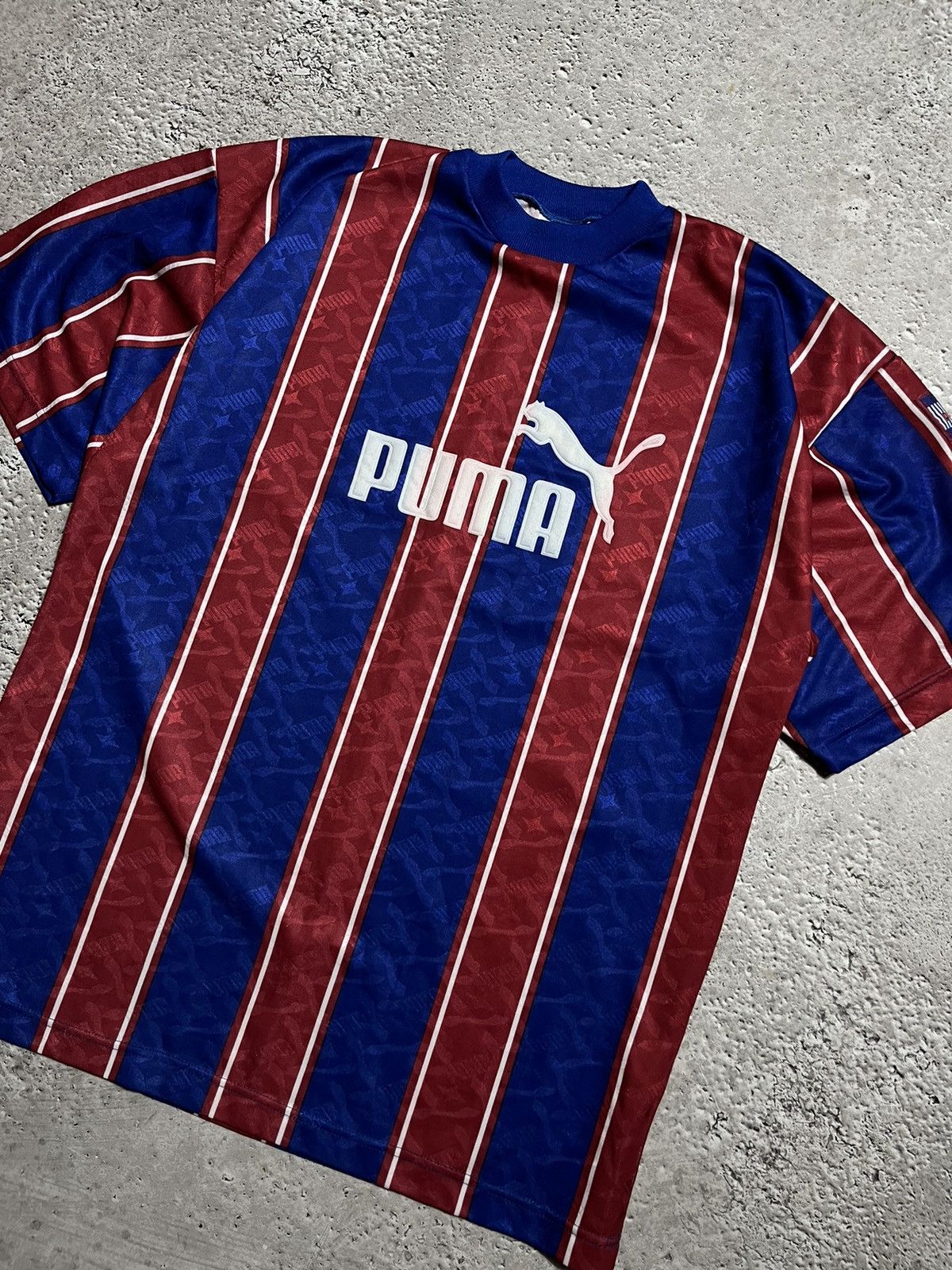 Puma × Vintage Vintage Puma Made in UK Soccer Football Jersey T Shirt Size US M / EU 48-50 / 2 - 2 Thumbnail