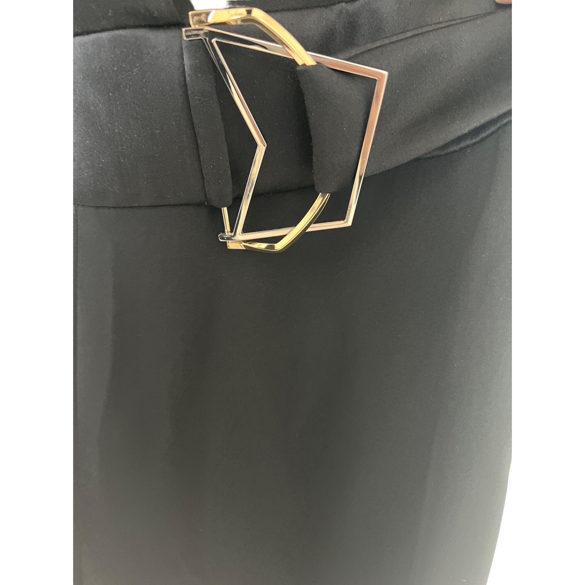Other Cushnie Black Asymmetrical Top Jumpsuit Size 27" / US 4 / IT 40 - 6 Thumbnail