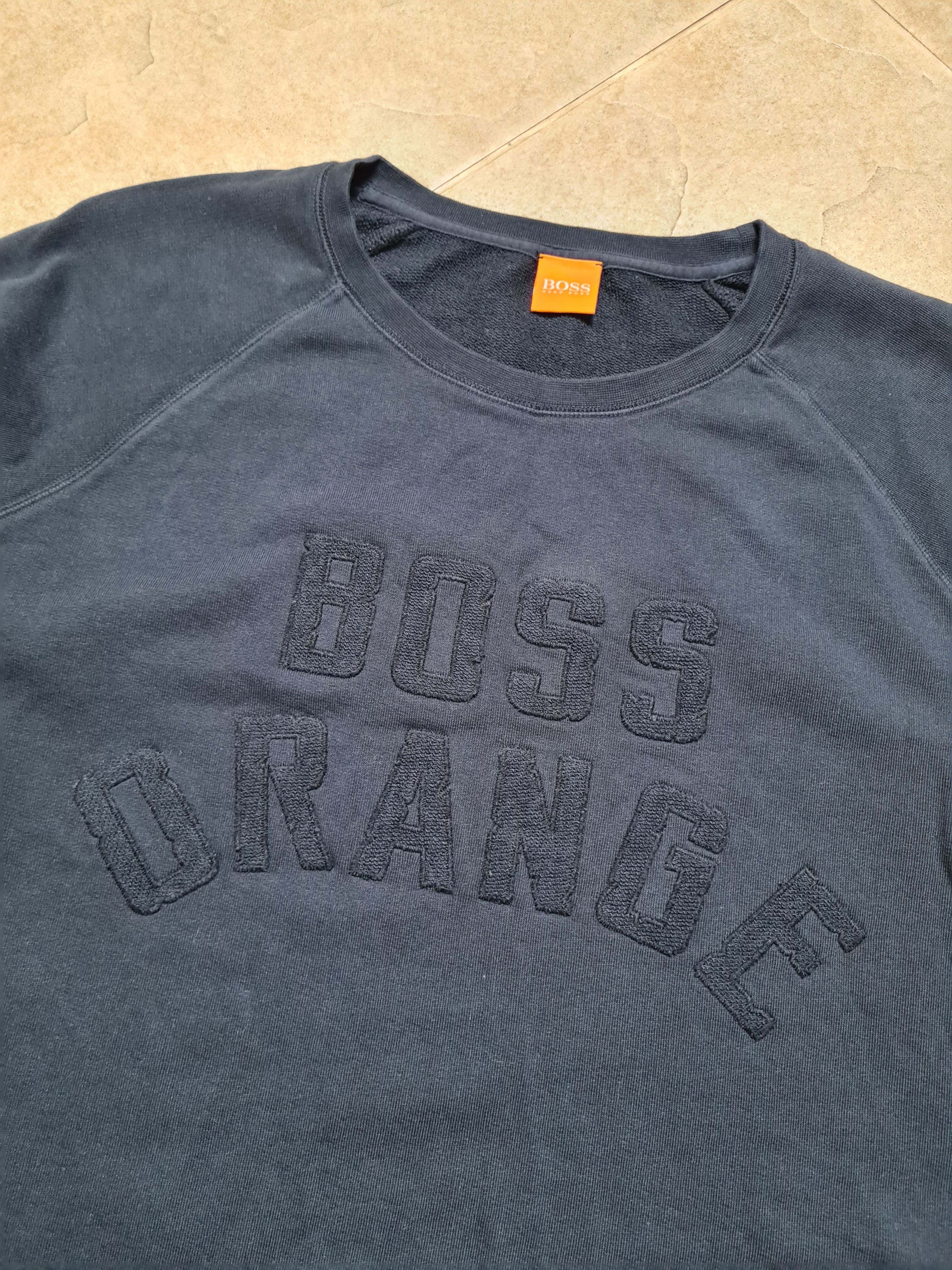 Hugo Boss Hugo Boss Orange Sweatshirt Black Crew Neck 90's Vintage UK Size US XL / EU 56 / 4 - 19 Thumbnail