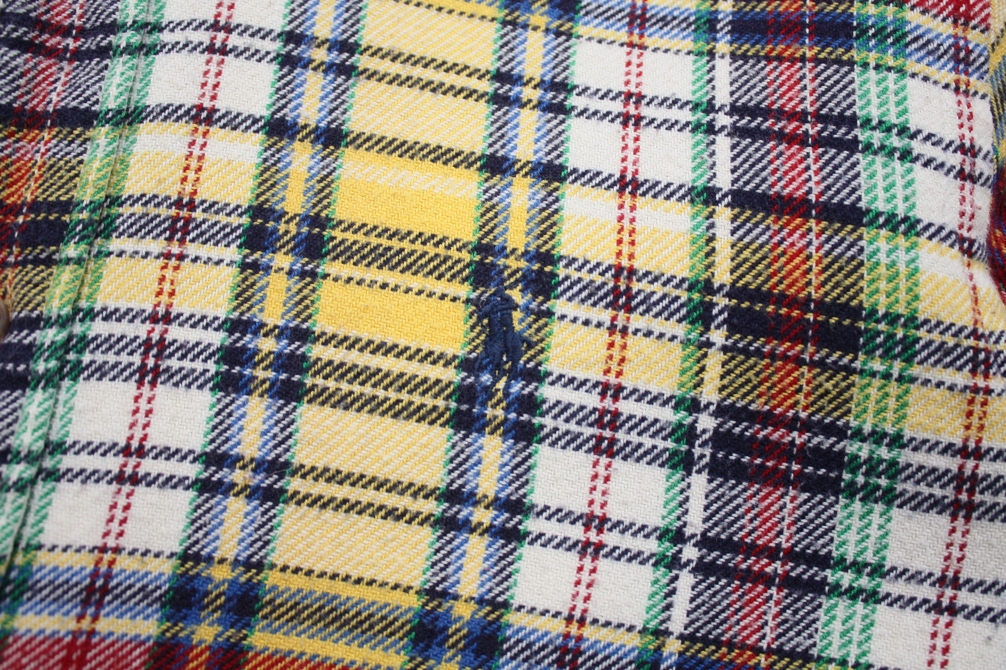 Ralph Lauren Ralph Laurent Thick Checlered Flannel Vintage Shirt Medium Size US M / EU 48-50 / 2 - 4 Thumbnail