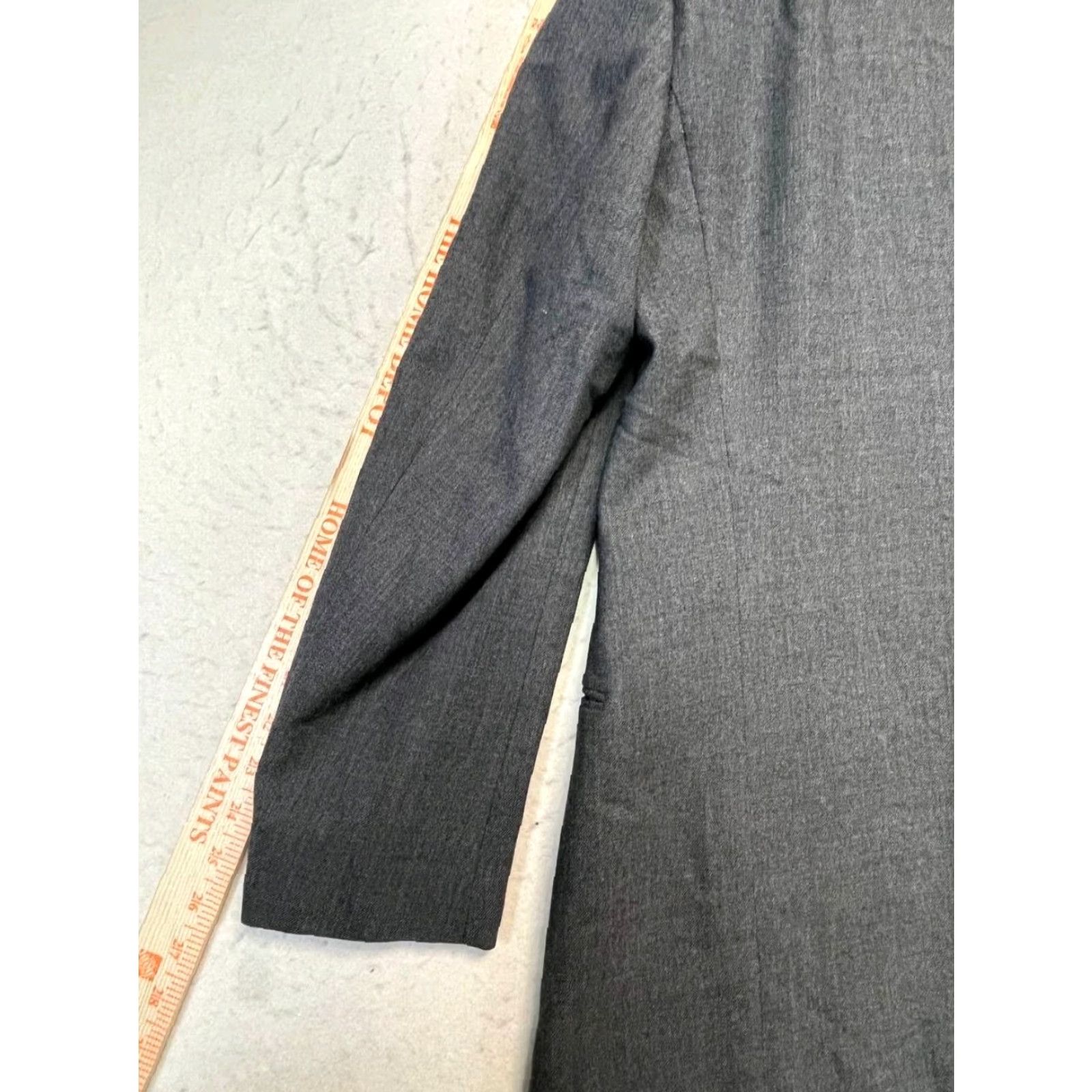 Armani Armani Collezioni Sport Coat Jacket 52R Gray Wool Mens Blazer Notch Lapel 3-Button Ventless Made in Italy Regular Size Size 52R - 5 Thumbnail
