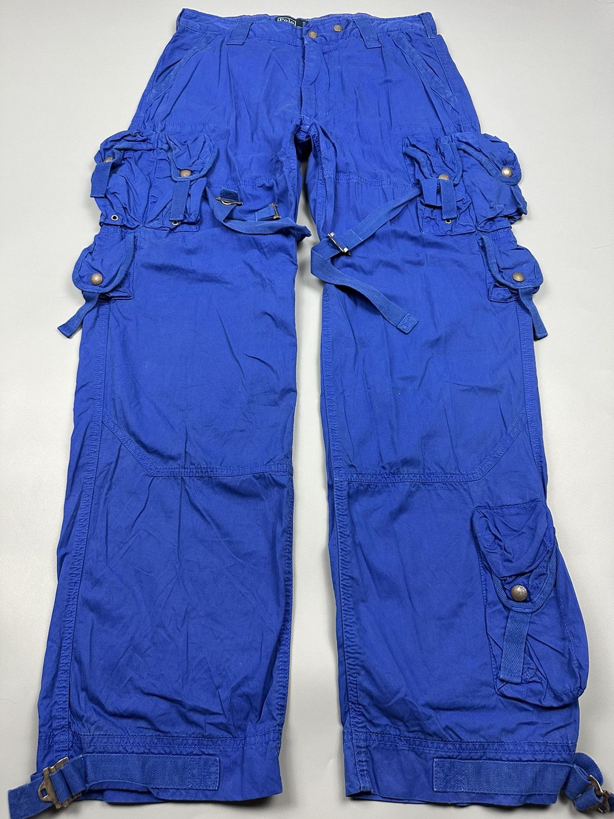 Polo Ralph Lauren × Vintage 🔥Rare🔥 Polo Ralph Lauren Bondage Multi Pocket Cargo Pants Size US 33 - 5 Thumbnail