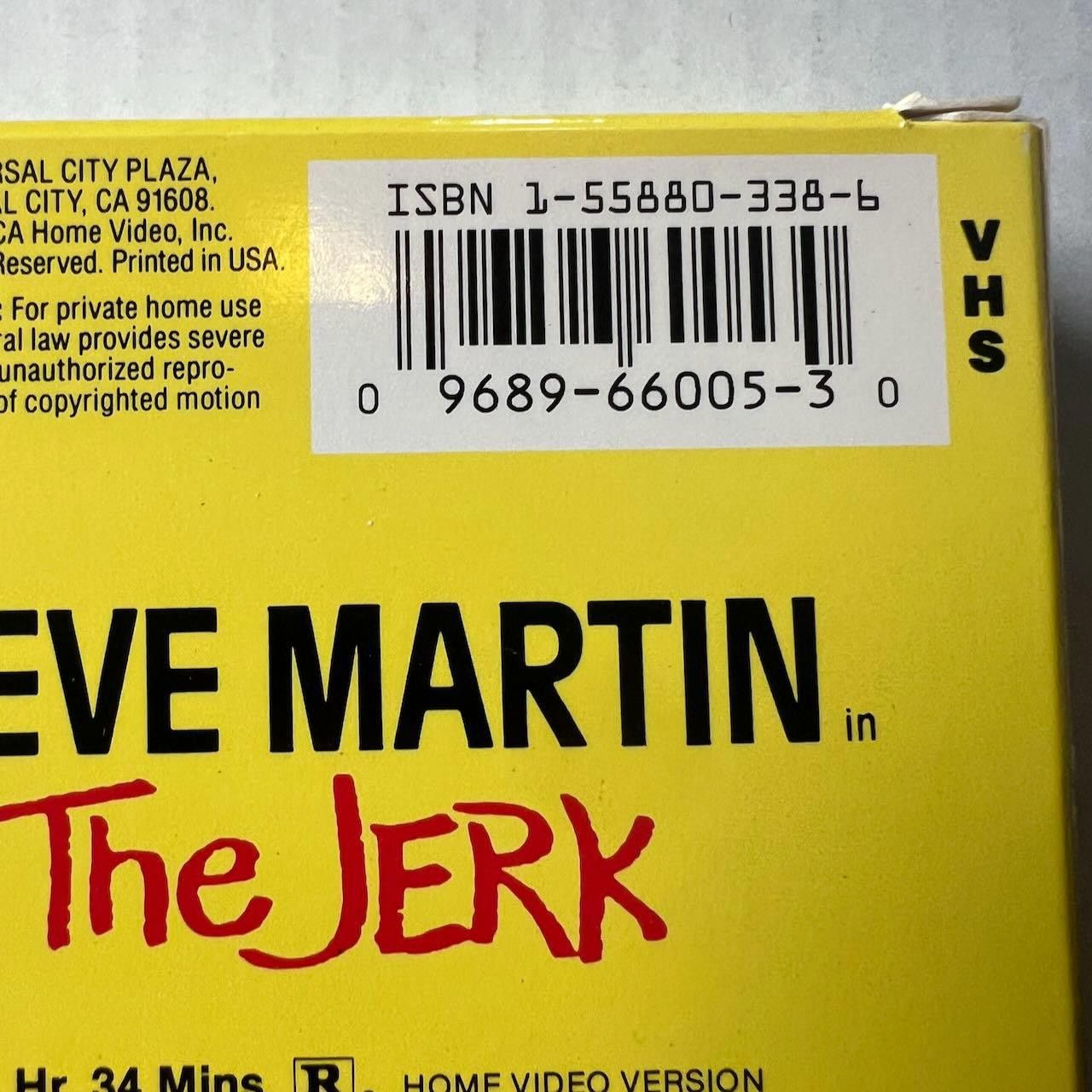 Designer The Jerk VHS 1979 Movie 1991 Realease NEAR MINT Steve Martin Size ONE SIZE - 5 Thumbnail