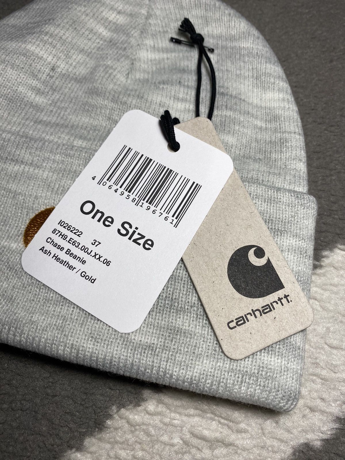 Carhartt × Carhartt Wip × Vintage Carhartt WIP Chase Beanie One Size Unisex hat BNWT Size ONE SIZE - 8 Thumbnail