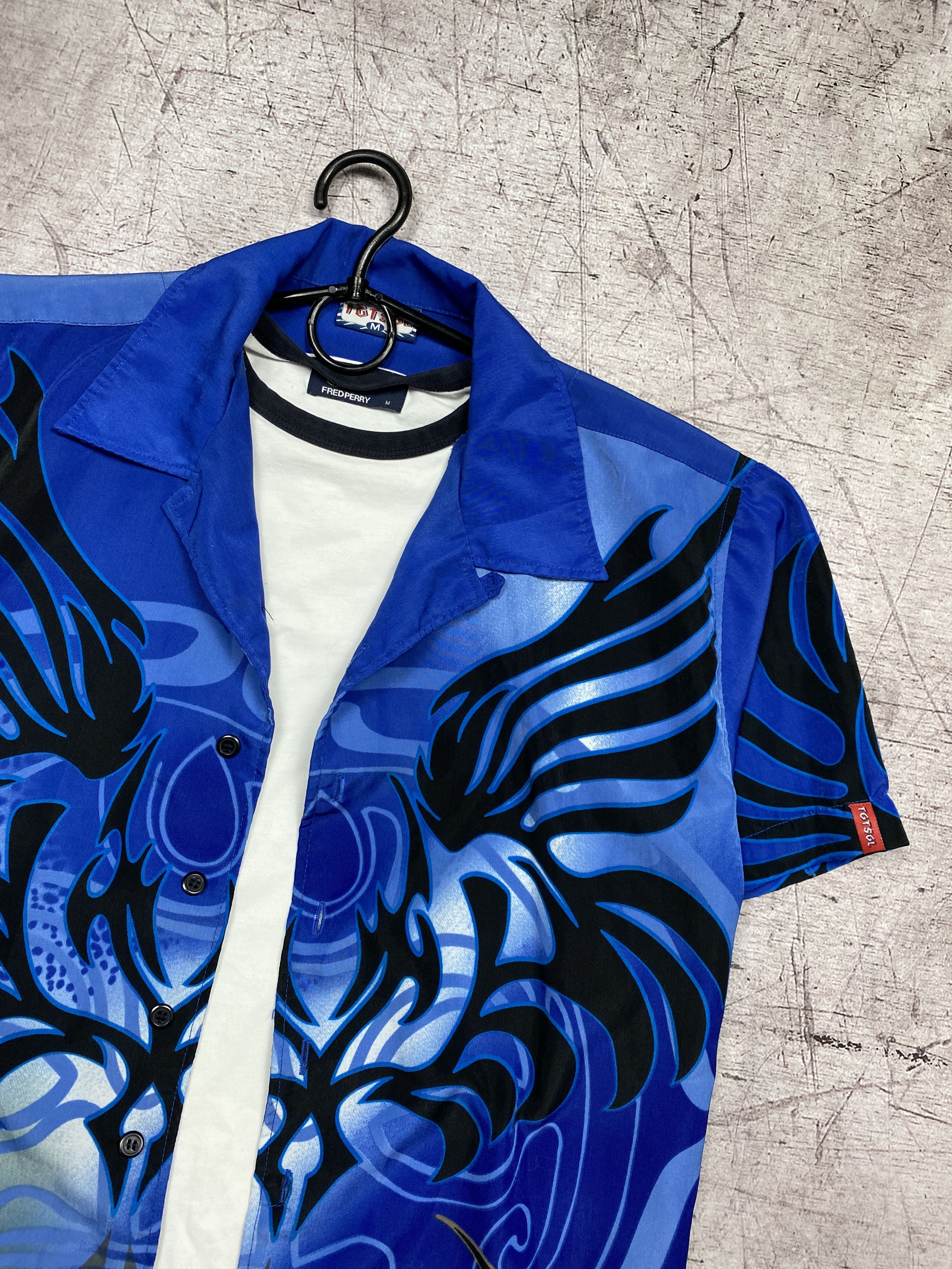 Vintage Japanese Hawaiian Short Sleeve Shirt Dragon Totsol Size M Size US M / EU 48-50 / 2 - 2 Thumbnail