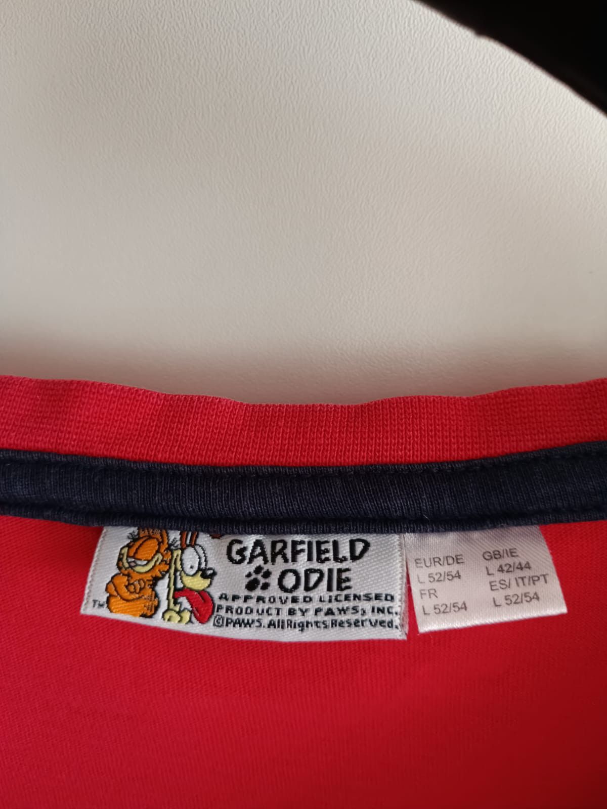 Vintage Garfield Odie red T-shirt Size US L / EU 52-54 / 3 - 3 Thumbnail