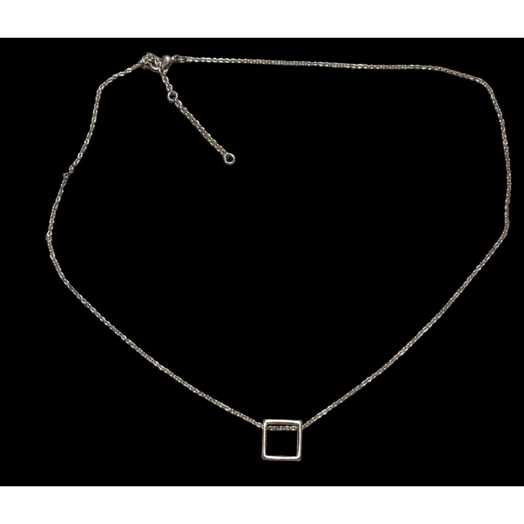 Other Minimalist Gold Open Square Pendant Necklace Size ONE SIZE - 2 Thumbnail