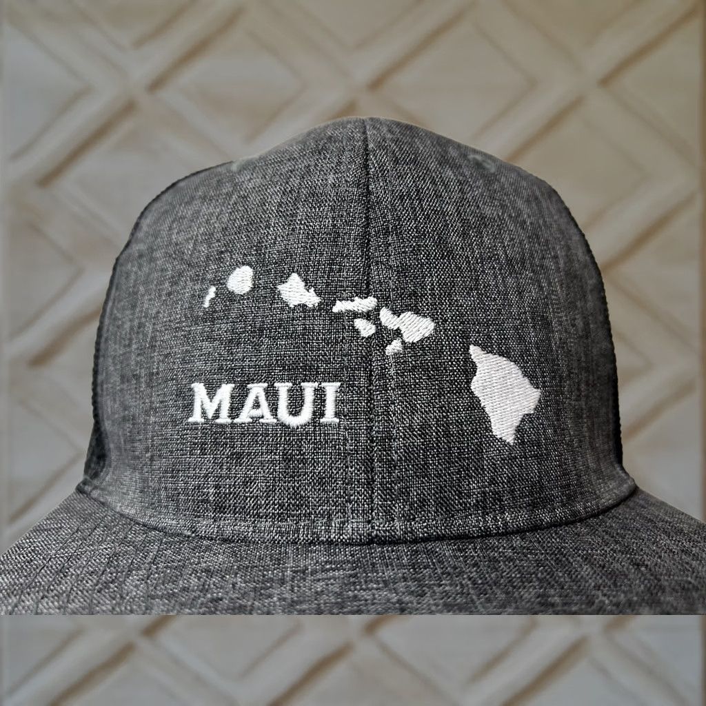 Vintage S&M Maui Hawaii Island Embroidered Snapback Hat Cap Gray Size S/M Men Snapback Gray Maui Hawaii Island Embroidered Hat Cap S/M Men Size ONE SIZE - 1 Thumbnail